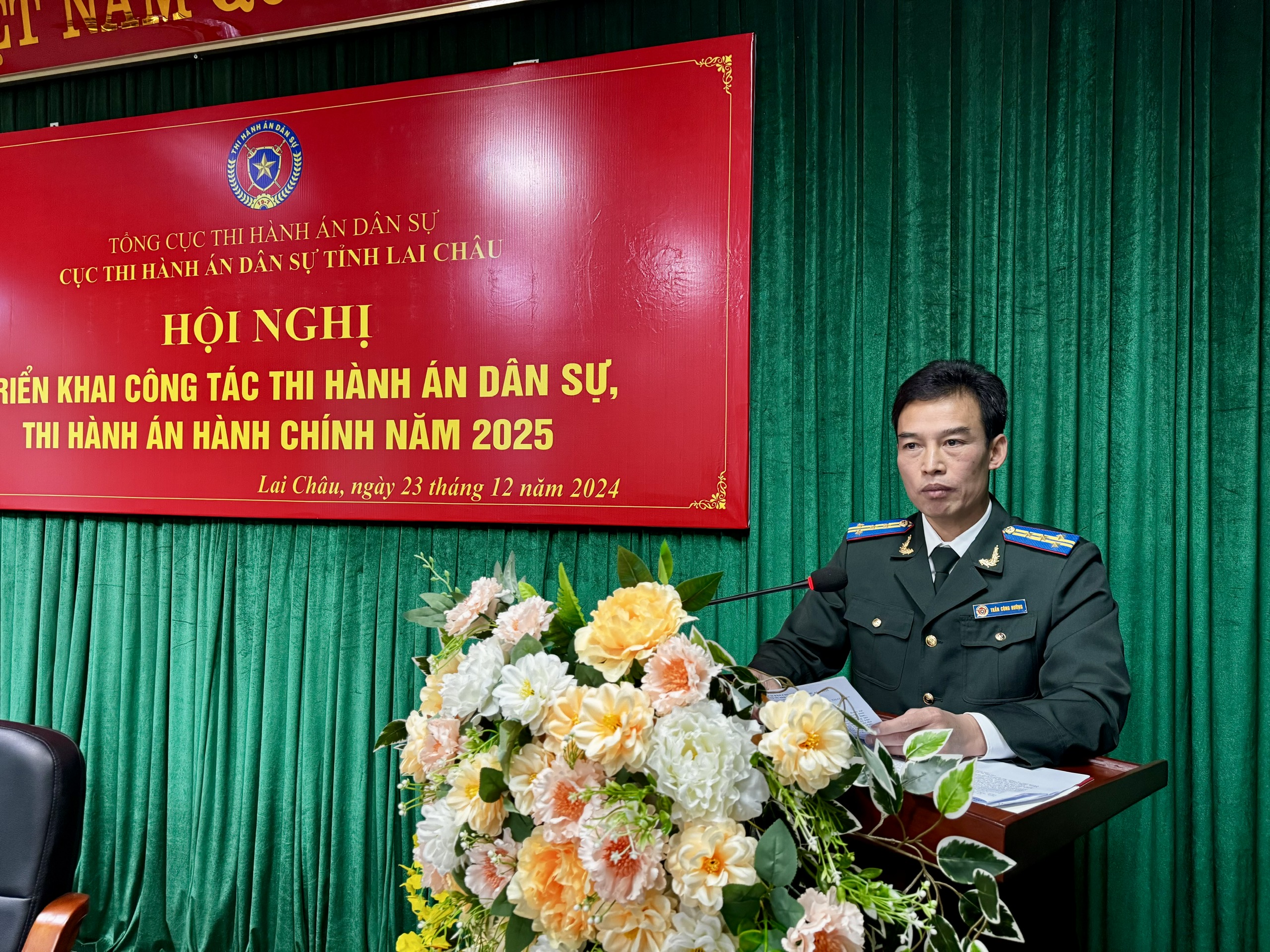 Cục Thi hành án dân sự tỉnh Lai Châu triển khai công tác thi hành án dân sự, thi hành án hành chính năm 2025
