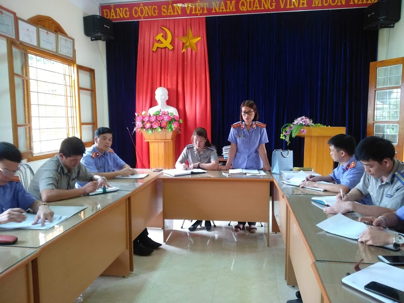 Viện kiểm sát nhân dân huyện Than Uyên trực tiếp kiểm sát tại Chi cục Thi hành án dân sự huyện Than Uyên