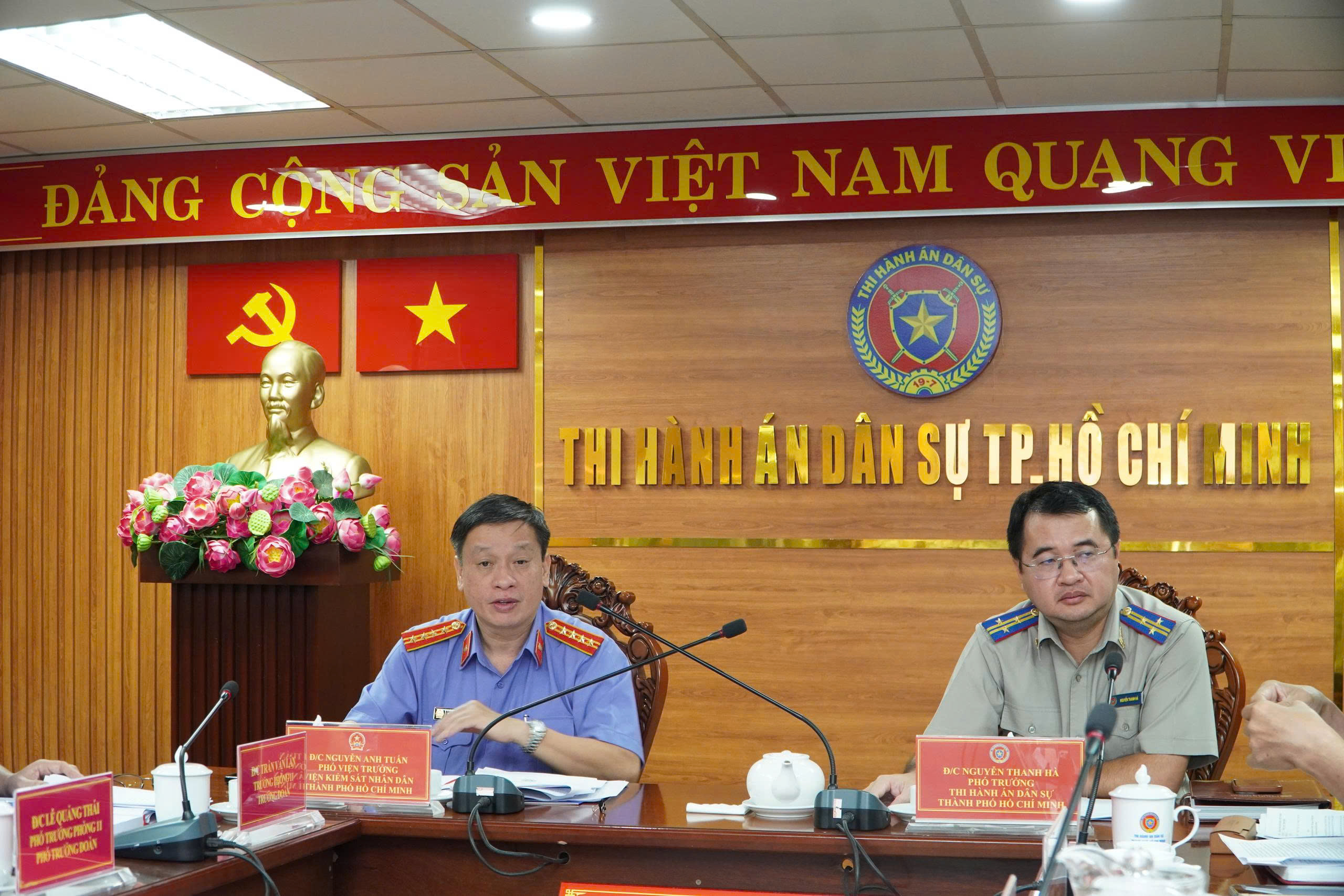 THADS Thành phố tiếp đoàn Viện kiểm sát nhân dân TP.HCM công bố Quyết định và kế hoạch phúc tra việc thực hiện kết luận kiểm sát