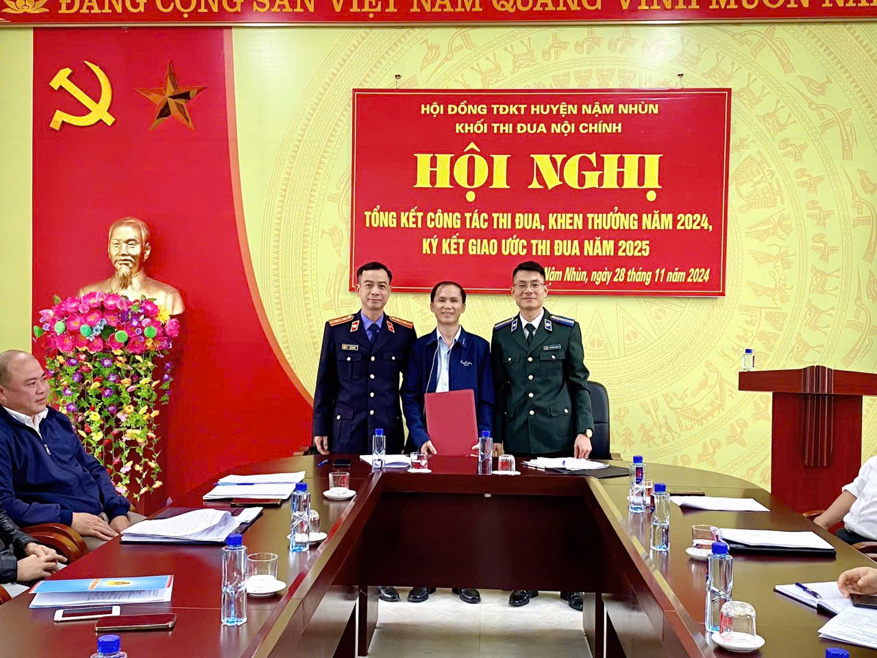 KHỐI THI ĐUA NỘI CHÍNH HUYỆN NẬM NHÙN TỔNG KẾT CÔNG TÁC THI ĐUA KHEN THƯỞNG NĂM 2024