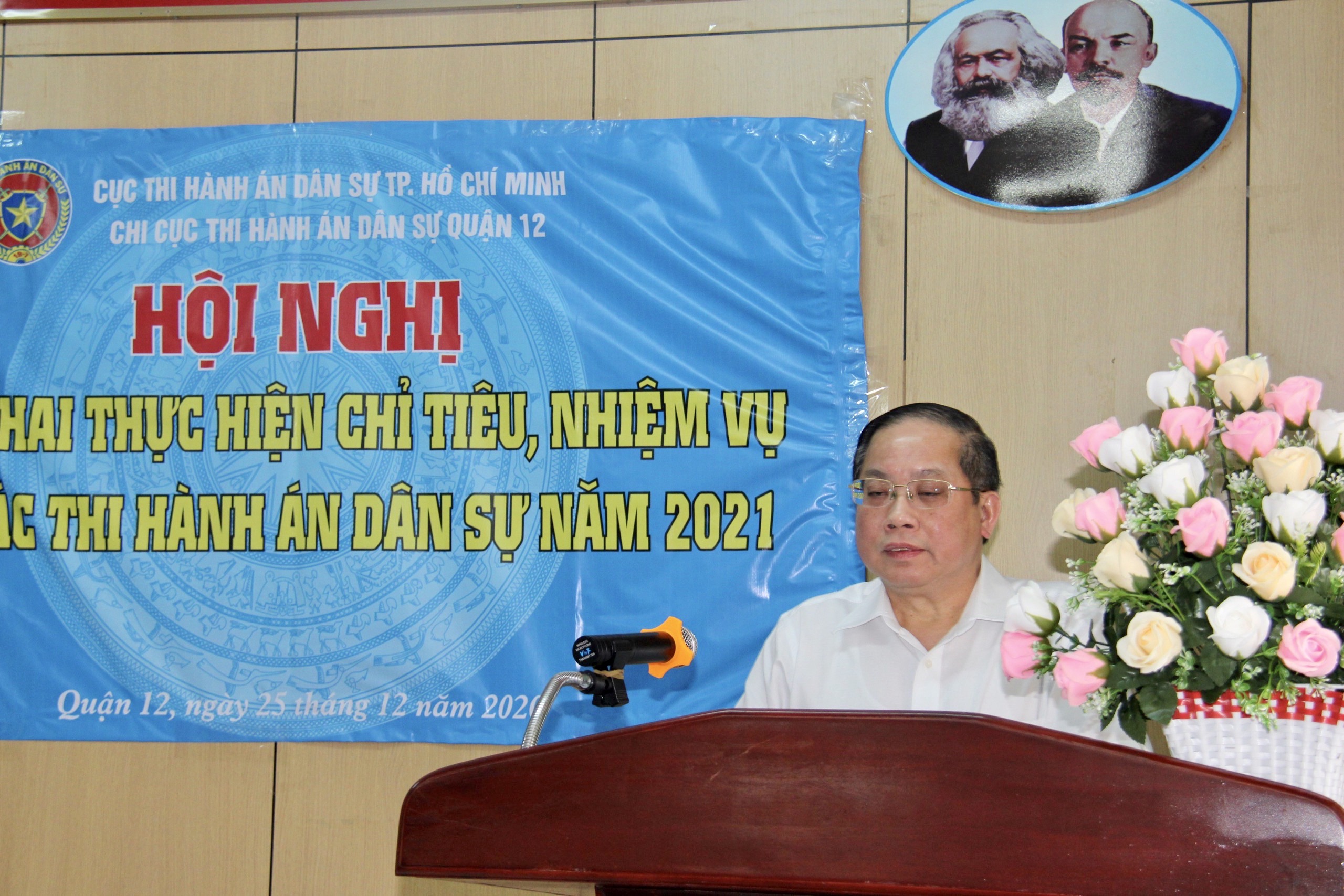 CHI CỤC THADS QUẬN 12: TỔ CHỨC HỘI NGHỊ TRIỂN KHAI CÔNG TÁC NĂM 2021