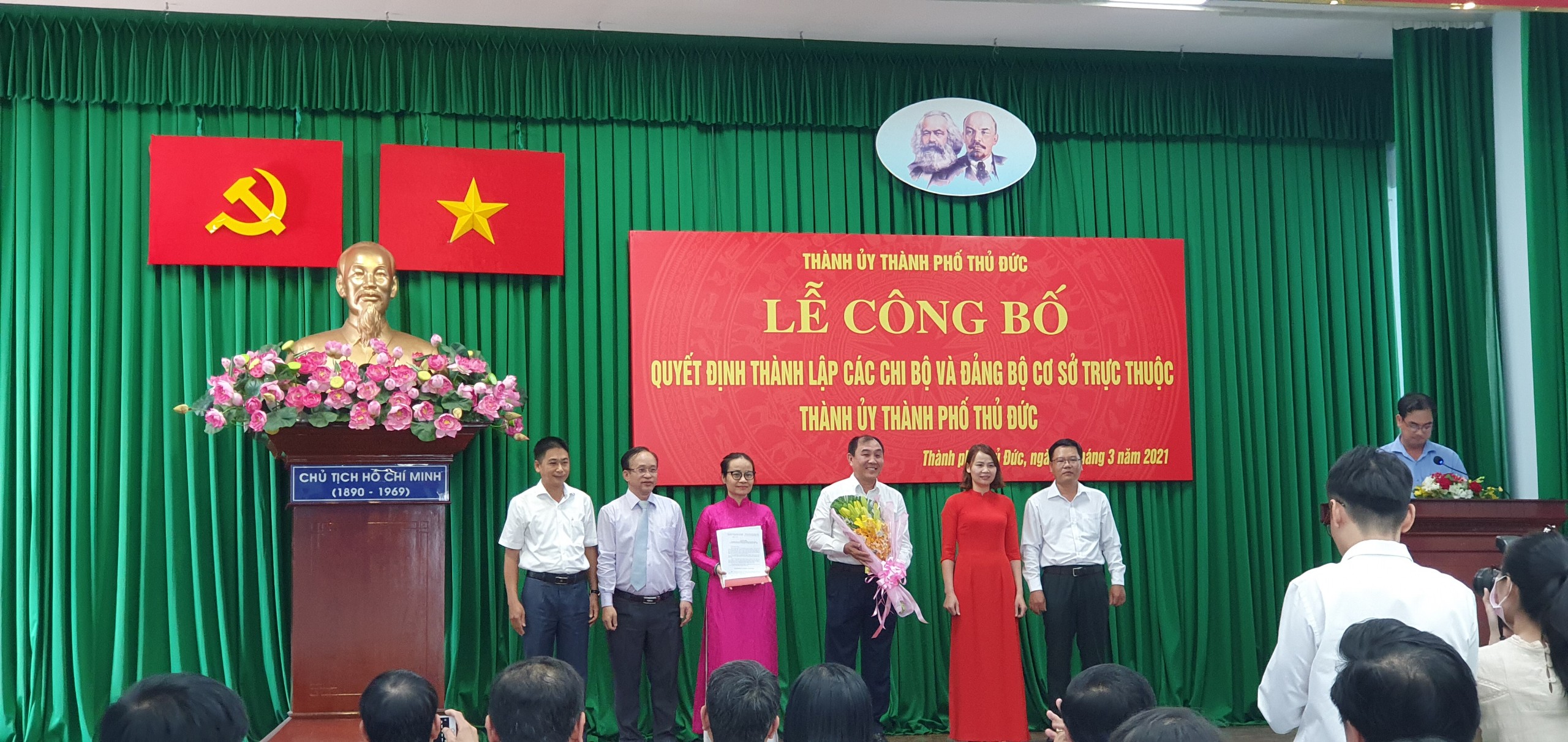 Công bố Quyết định thành lập Chi bộ Chi cục Thi hành án dân sự TP Thủ Đức