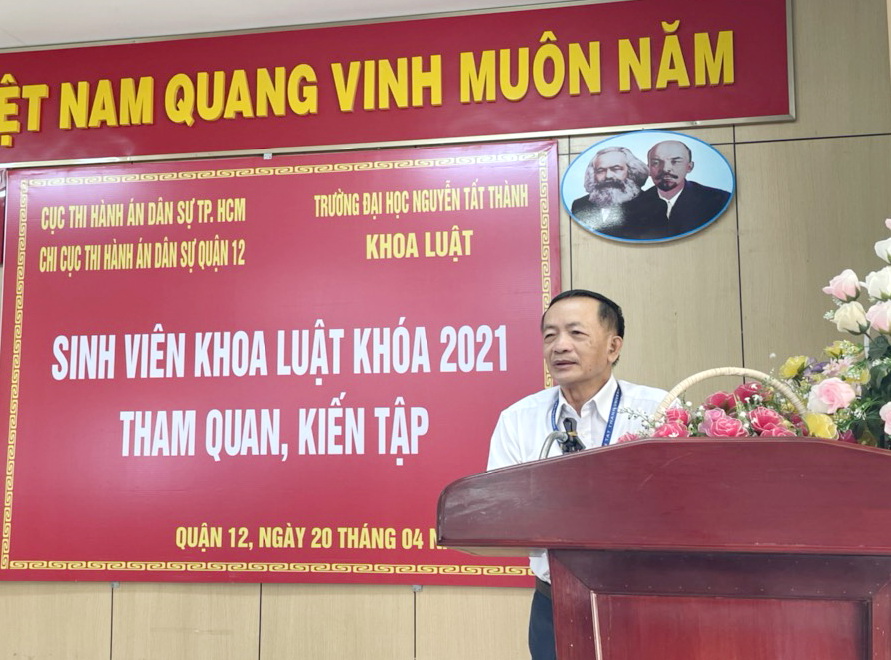 THADS Quận 12 – đón tiếp, hướng dẫn sinh viên Khoa Luật Trường Đại học Nguyễn Tất Thành tham quan, kiến tập tại đơn vị