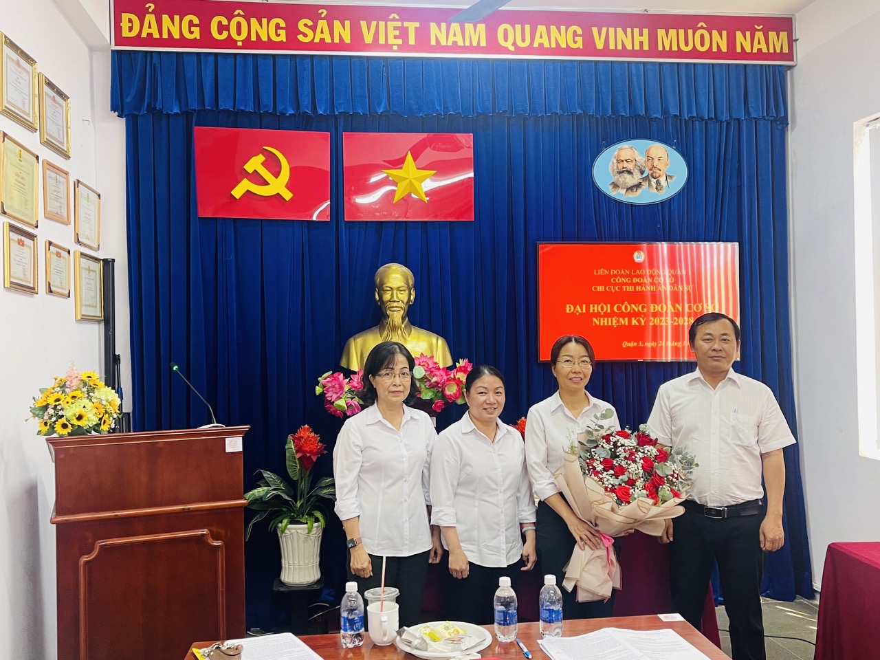 CÔNG ĐOÀN CHI CỤC THI HÀNH ÁN DÂN SỰ QUẬN 3 TỔ CHỨC ĐẠI HỘI CÔNG ĐOÀN CƠ SỞ (NHIỆM KỲ IV 2023 – 2028)