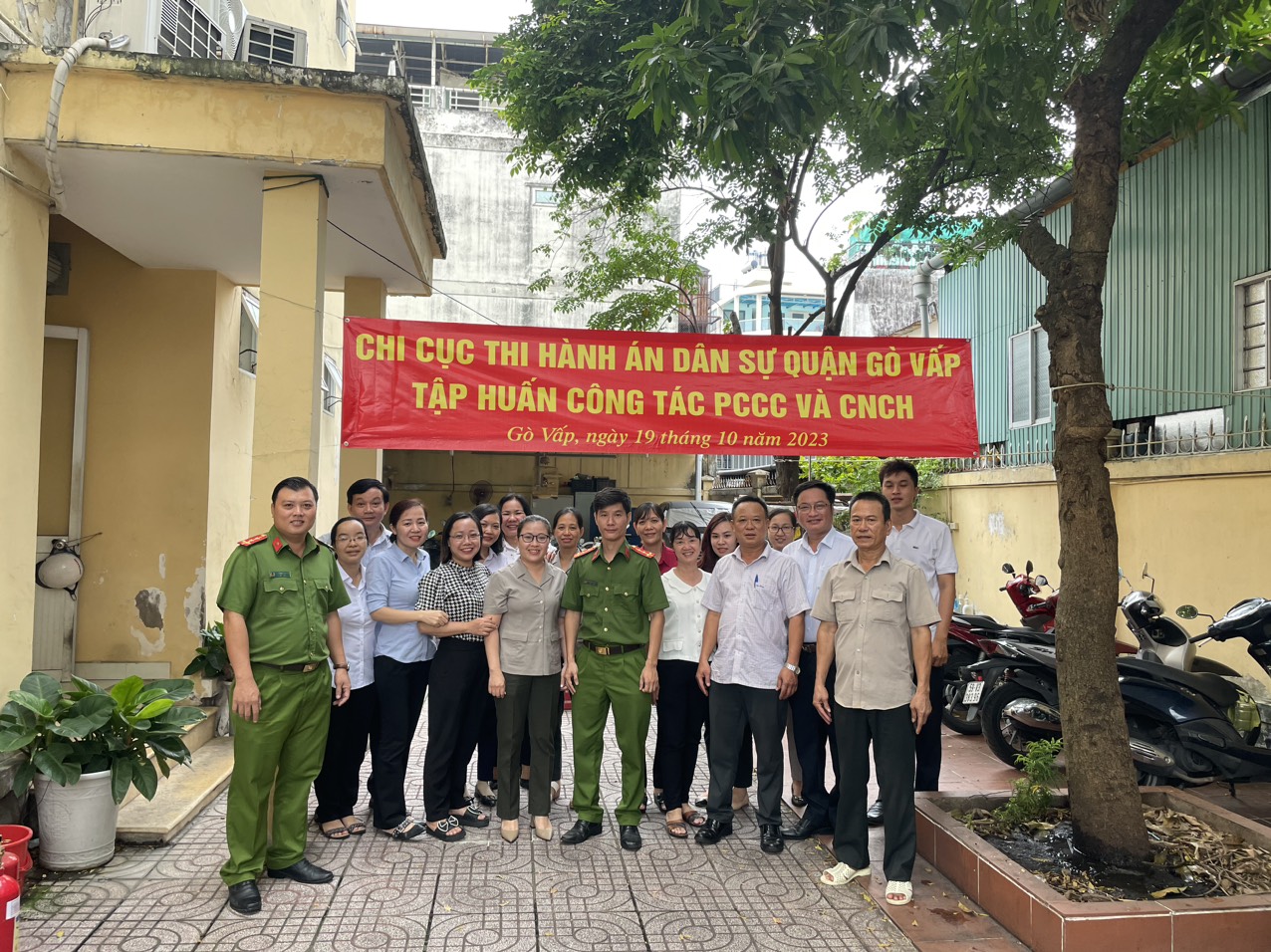 Chi cục THADS quận Gò Vấp tập huấn công tác phòng cháy chữa cháy và cứu nạn cứu hộ