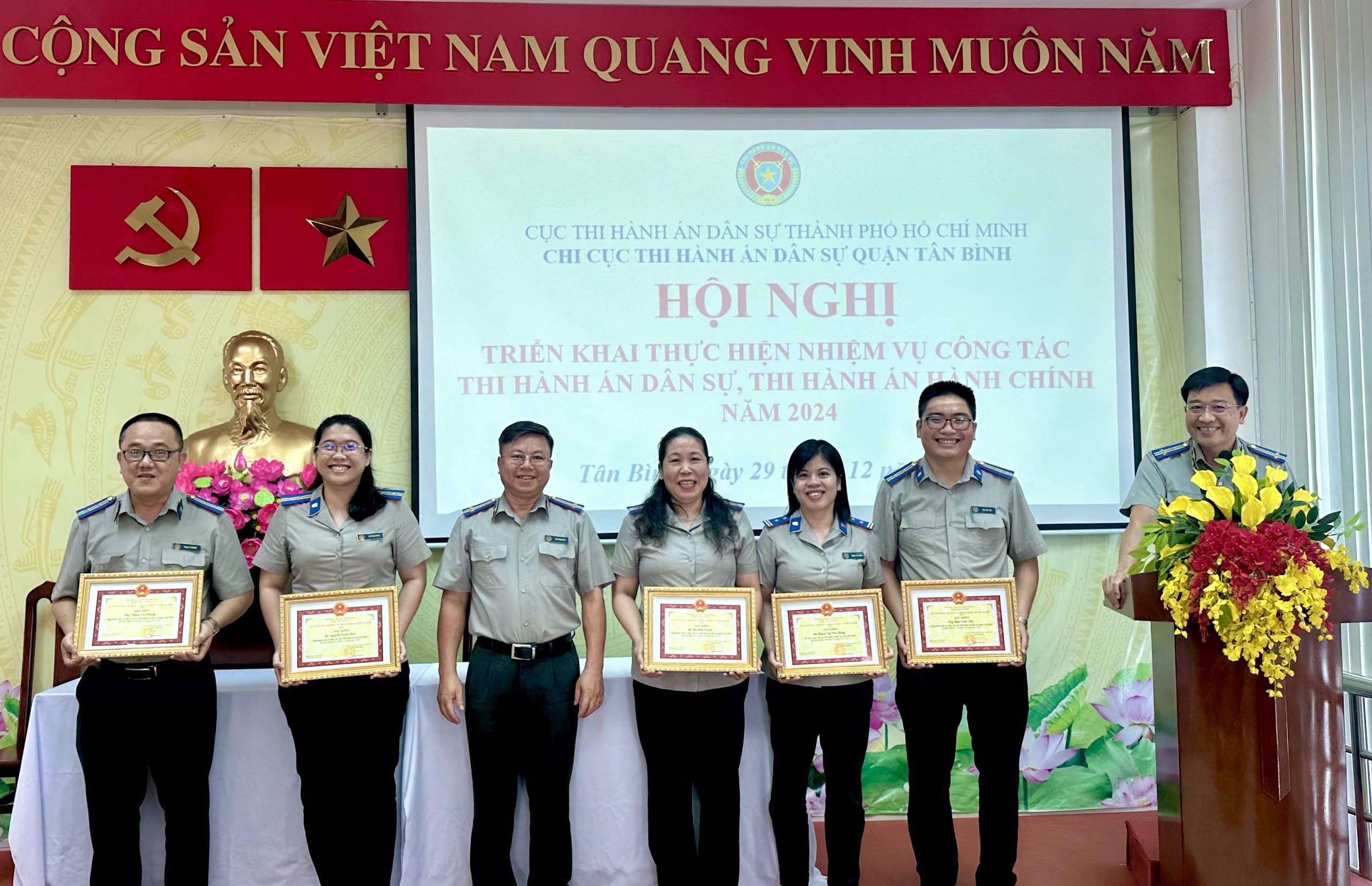 Chi cục Thi hành án dân sự quận Tân Bình triển khai nhiệm vụ công tác năm 2024