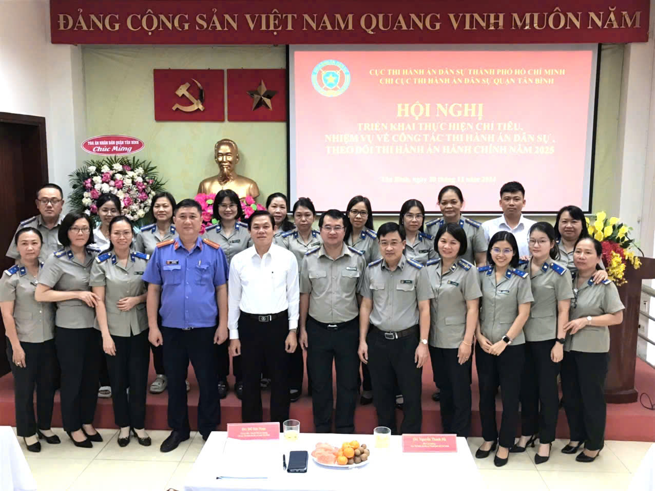 Chi cục Thi hành án dân sự quận Tân Bình tổ chức Hội nghị triển khai nhiệm vụ công tác năm 2025