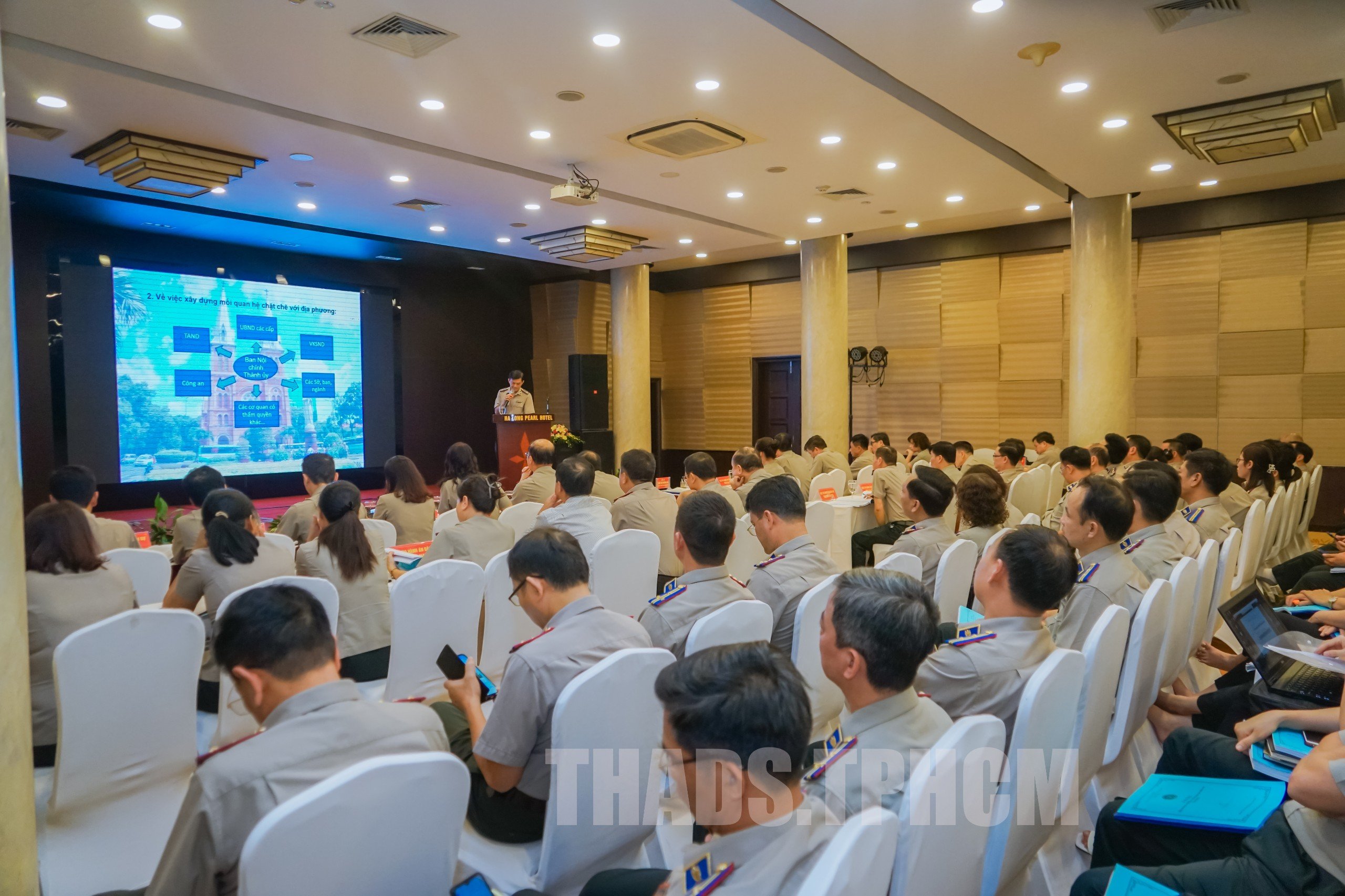 Cục THADS TPHCM tham gia  báo cáo viên tập nghiệp vụ thi hành án dân sự và kỹ năng làm việc  trong môi trường số năm 2023 tại khu vực phía Bắc