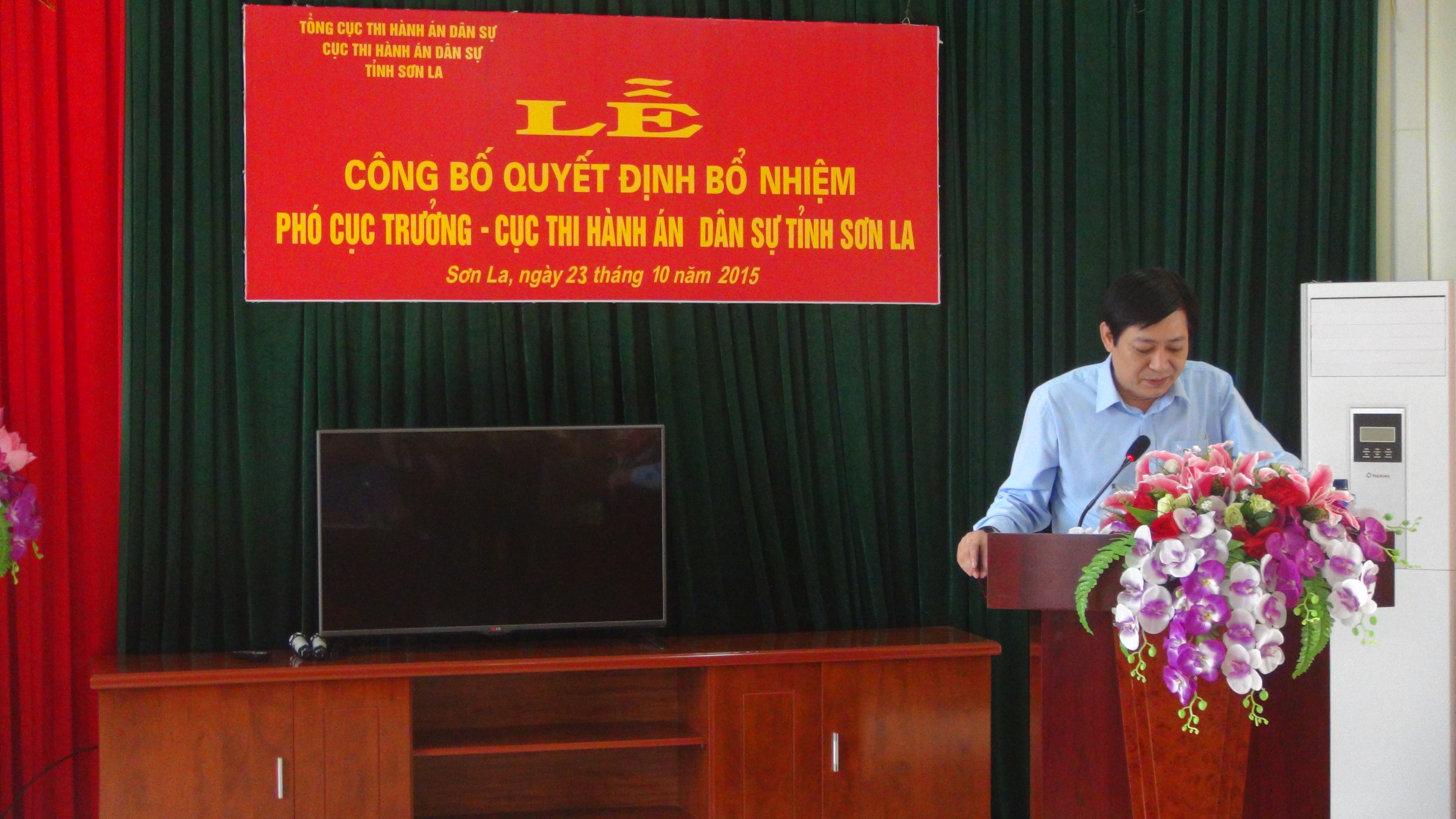 Cục Thi hành án dân sự tỉnh Sơn La tổ chức Lễ công bố Quyết định bổ nhiệm Phó cục trưởng