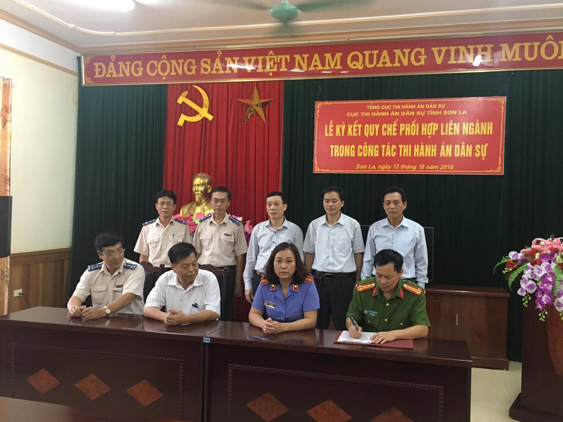 Lễ ký Quy chế phối hợp công tác Thi hành án dân sự