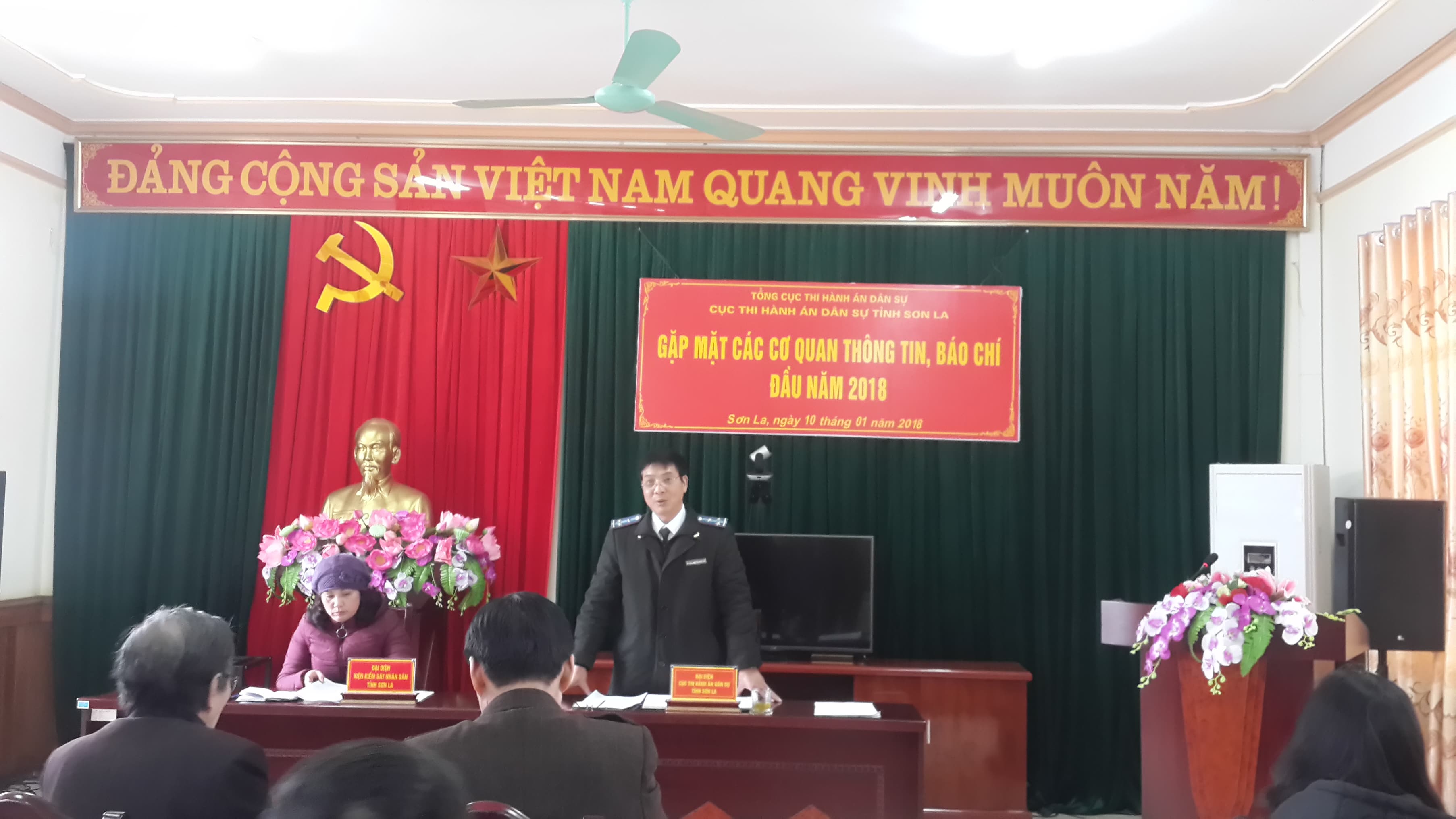 Cục Thi hành án dân sự tỉnh Sơn La tổ chức  gặp mặt các cơ quan Thông tin, Báo chí đầu năm 2018