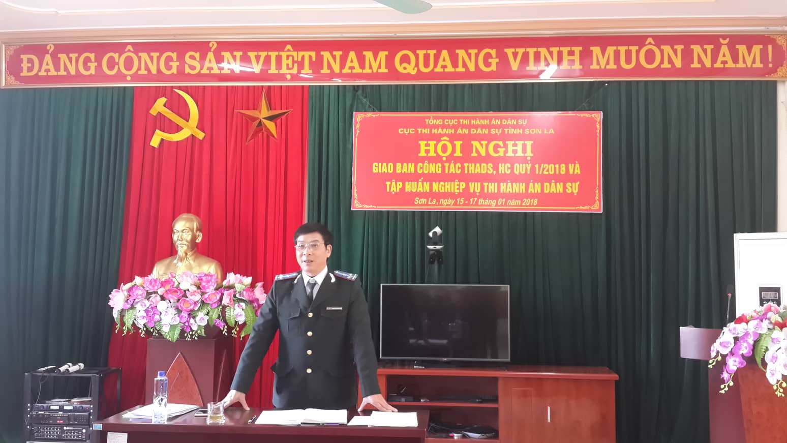 Cục THADS tỉnh Sơn La tổ chức Hội nghị giao ban công tác  THADS, hành chính quý I/2018; Tập huấn nghiệp vụ THADS