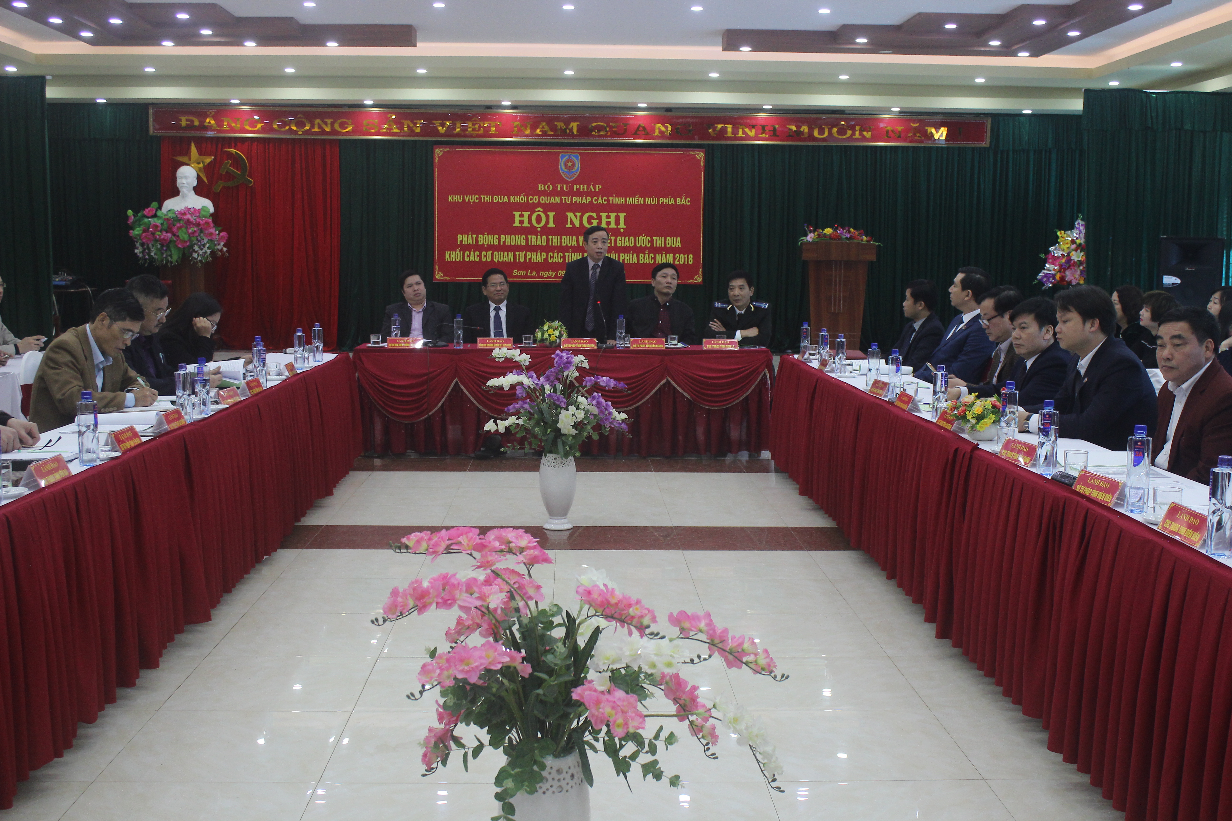 Khu vực thi đua Khối cơ quan Tư pháp các tỉnh miền núi phía Bắc: tổ chức Hội nghị phát động phong trào và ký kết giao ước thi đua năm 2018 của Khu vực