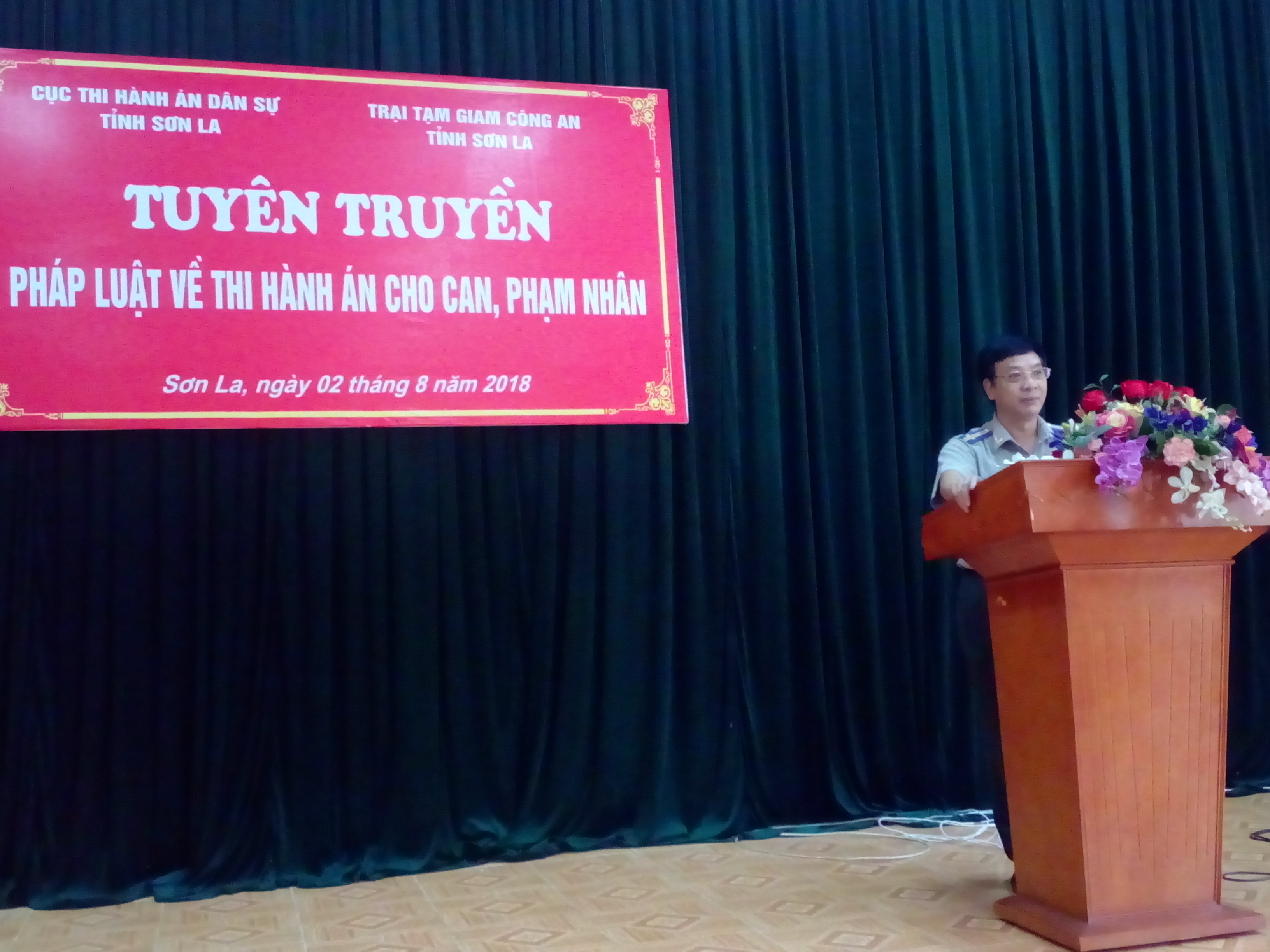 Cục Thi hành án dân sự tỉnh Sơn La phối hợp với Trại tạm giam Công an tỉnh Sơn La tổ chức tuyên truyền pháp luật về thi hành án