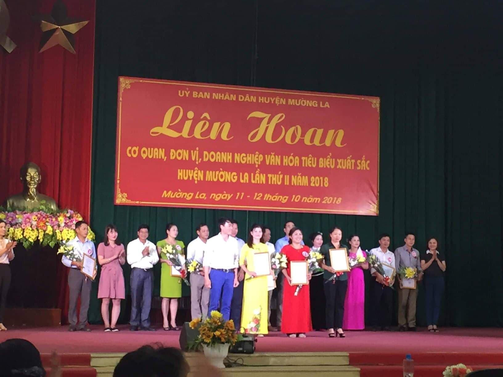 Chi cục THADS huyện Mường La tham gia Liên hoan cơ quan, đơn vị, doanh nghiệp văn hóa tiêu biểu xuất sắc huyện Mường La lần thứ hai - năm 2018