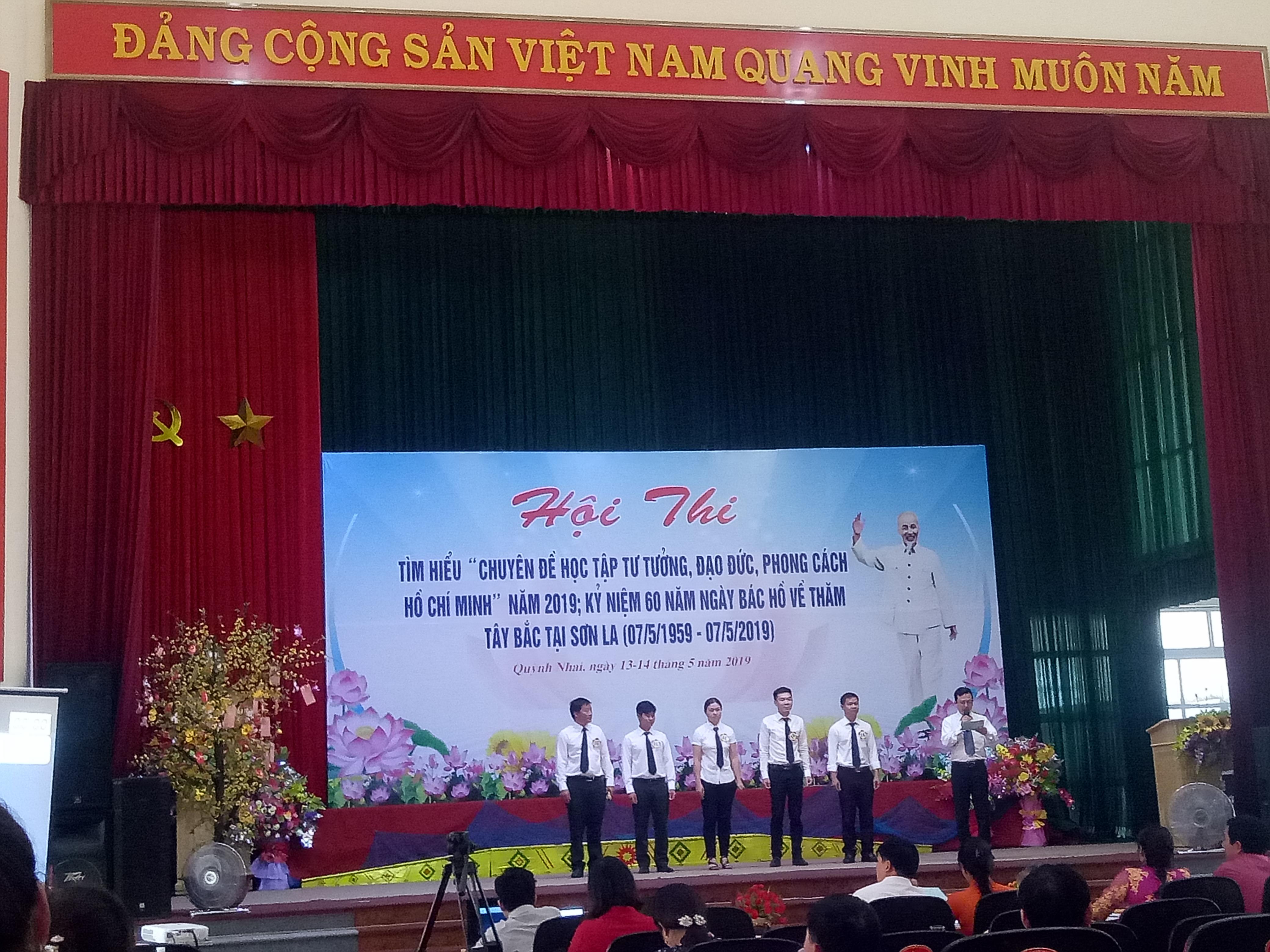 Chi cục THADS huyện Quỳnh Nhai tham gia Hội thi tìm hiểu “Chuyên đề học tập tư tưởng, đạo đức, phong cách Hồ Chí Minh” năm 2019; Kỷ niệm 60 năm ngày Bác Hồ về thăm Tây Bắc tại Sơn La (07/5/1959 -7/5/2019)