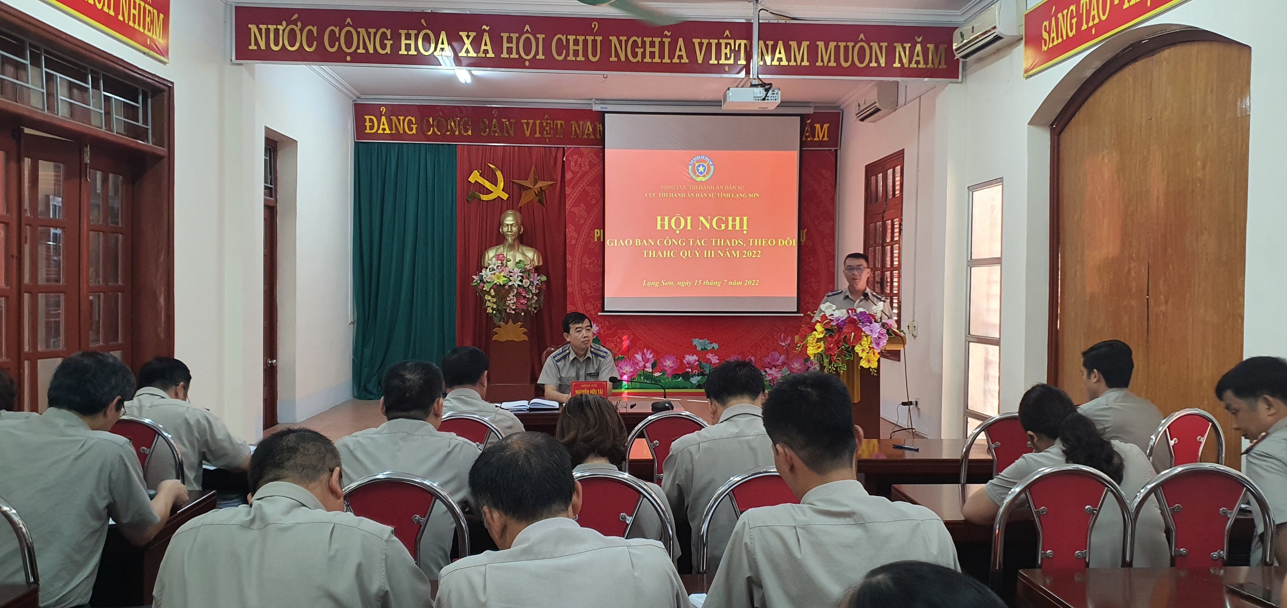 Sơ kết công tác Thi hành án dân sự, theo dõi Thi hành án hành chính 9 tháng năm 2022