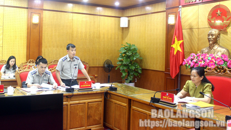 Giám sát việc thực hiện các quy định của pháp luật về công tác tổ chức và thực hiện nhiệm vụ đối với Cục Thi hành án dân sự tỉnh