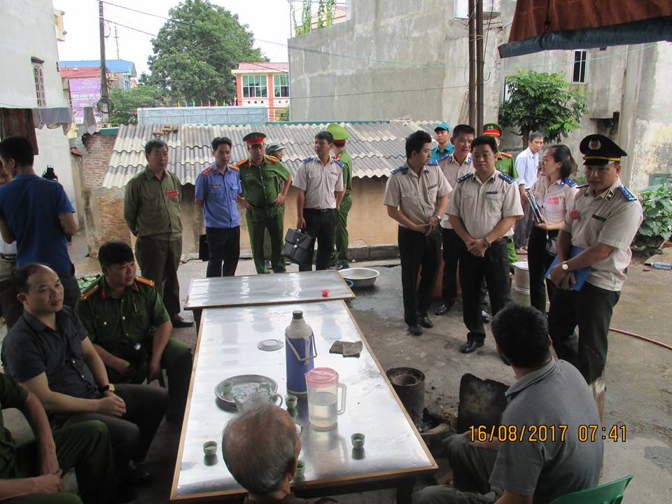 Chi cục THADS huyện Lộc Bình tổ chức cưỡng chế giao đất