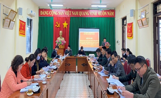 Hội nghị tổng kết hoạt động của Ban Chỉ đạo Thi hành án dân sự huyện Hữu Lũng năm 2023, triển khai nhiệm vụ công tác năm 2024