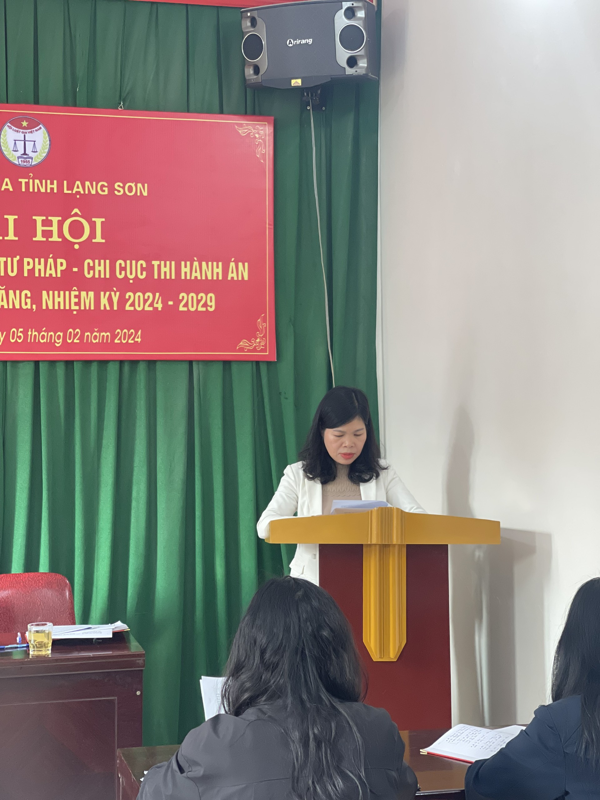 ĐẠI HỘI CHI HỘI LUẬT GIA PHÒNG TƯ PHÁP – CHI CỤC THADS HUYỆN CHI LĂNG, NHIỆM KỲ 2024 – 2029