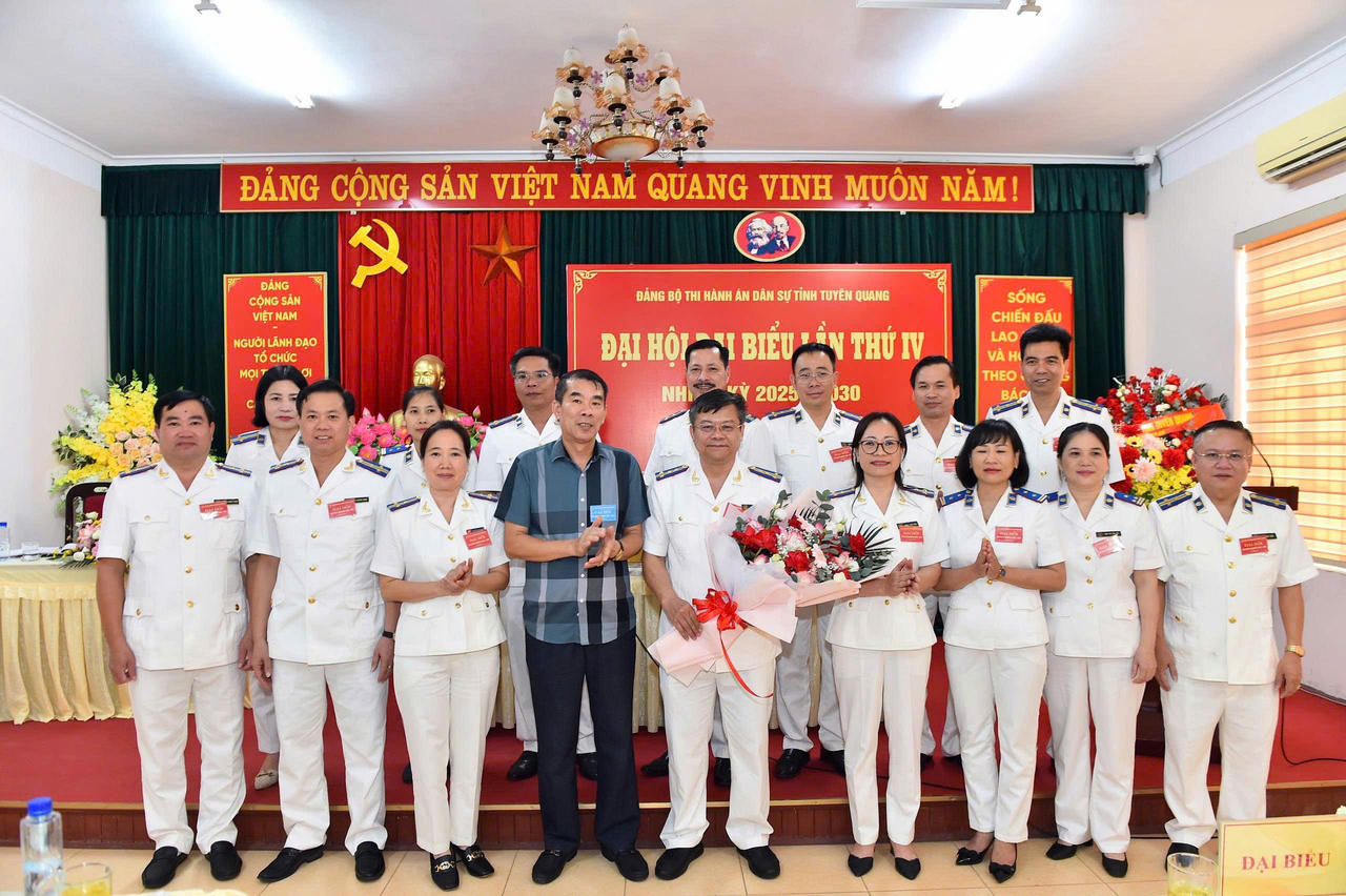 Ông Nguyễn Tuyên, Trưởng Thi hành án dân sự tỉnh Tuyên Quang được chỉ định giữ chức Bí thư Đảng ủy nhiệm kỳ mới