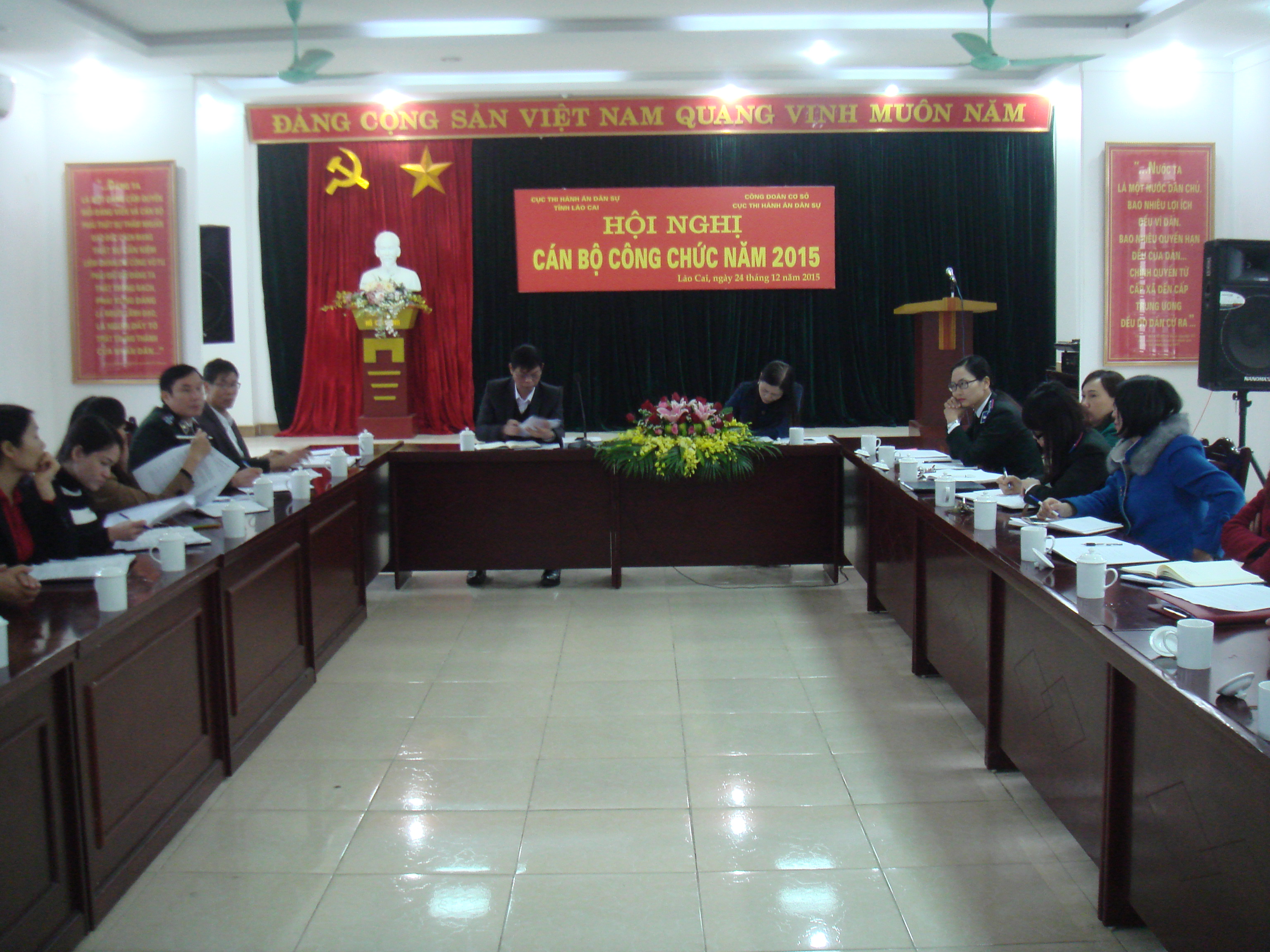Cục Thi hành án dân sự tỉnh Lào Cai tổ chức Hội nghị cán bộ công chức năm 2015