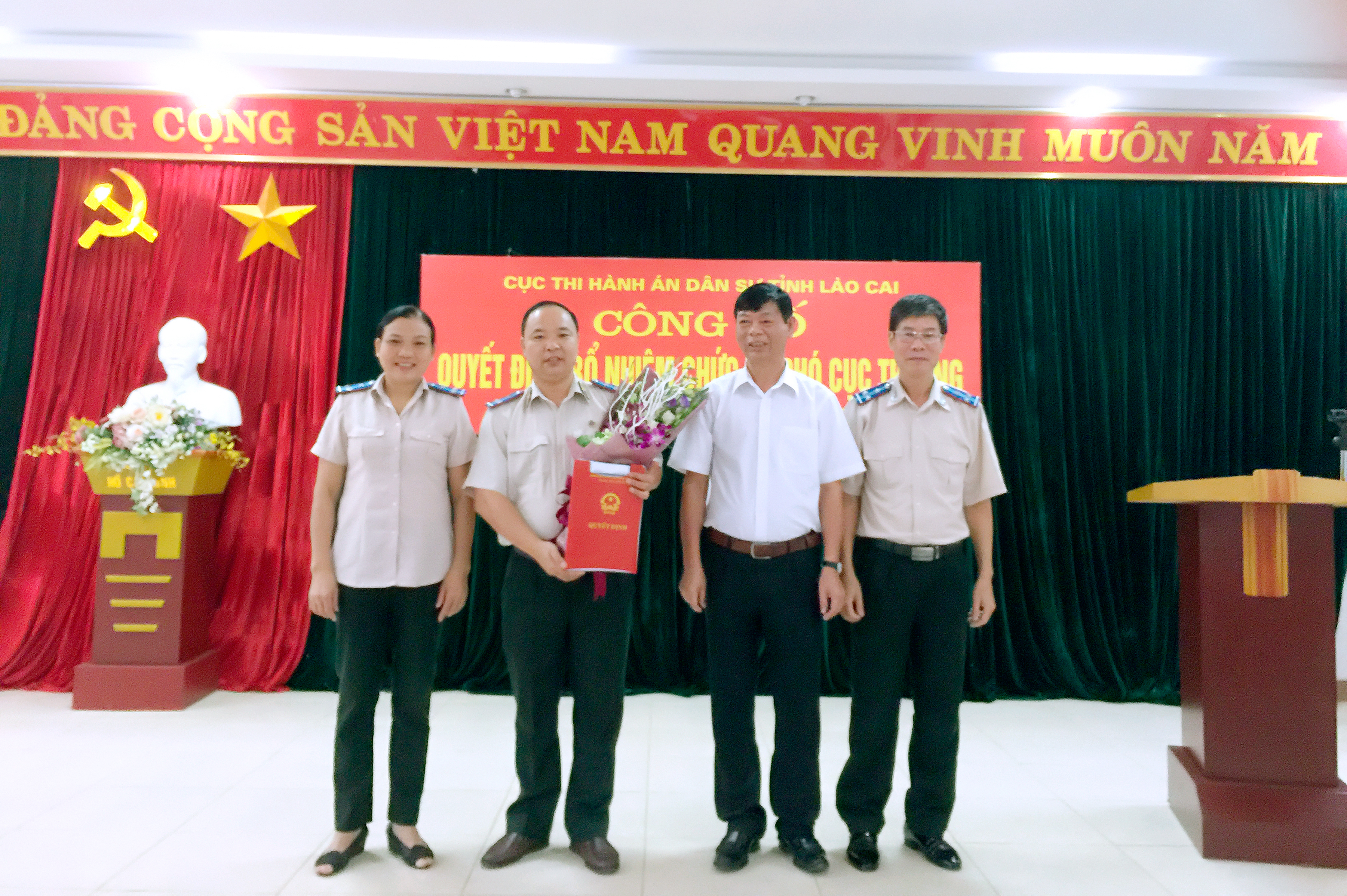 Lễ công bố Quyết định bổ nhiệm Phó cục trưởng Cục Thi hành án dân sự tỉnh Lào Cai