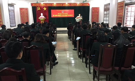 Cục Thi hành án dân sự tỉnh Lào Cai tổ chức Hội nghị tập huấn công tác Thi hành án dân sự năm 2018