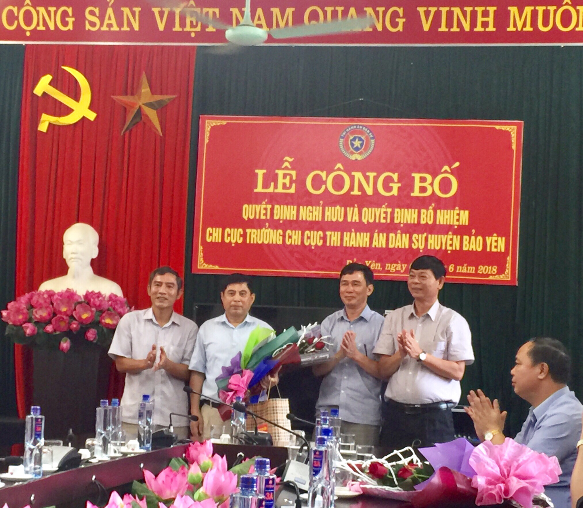 Lễ công bố và trao Quyết định bổ nhiệm Chi cục trưởng Chi cục Thi hành án dân sự huyện Bảo Yên, tỉnh Lào Cai