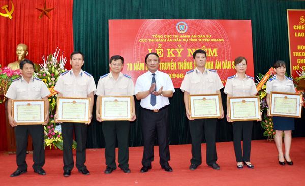 Cục Thi hành án dân sự tỉnh tổ chức Lễ kỷ niệm 70 năm ngày truyền thống Thi hành án dân sự