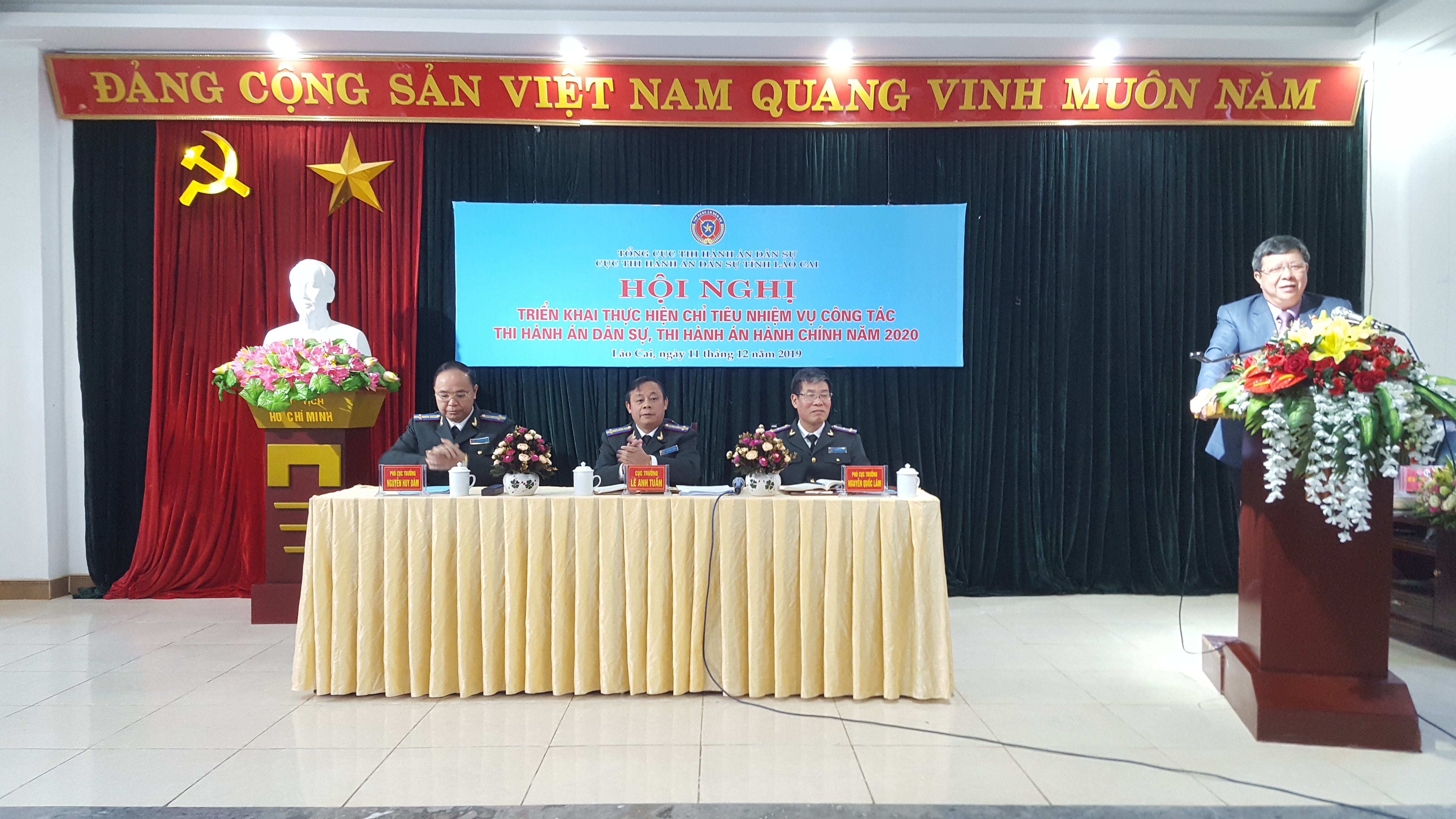 Cục Thi hành án dân sự tỉnh Lào Cai tổ chức Hội nghị triển khai thực hiện  chỉ tiêu, nhiệm vụ công tác thi hành án dân sự, theo dõi thi hành án hành chính năm 2020