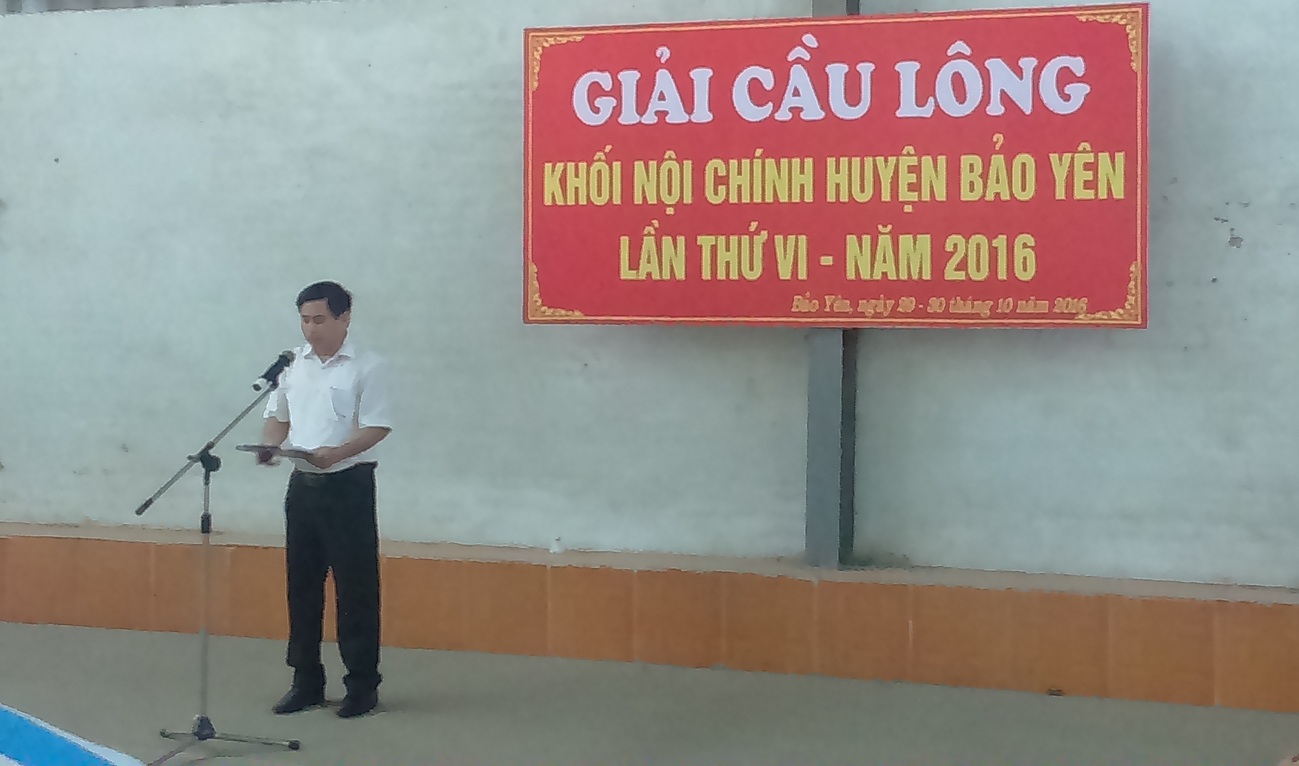 Chi cục Thi hành án dân sự huyện Bảo Yên tổ chức Giải cầu lông Khối Nội chính huyện Bảo Yên lần thứ VI năm 2016