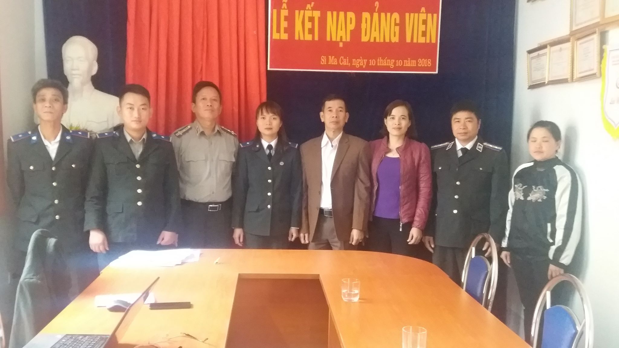 Chi bộ Chi cục THADS huyện tổ chức lễ kết nạp đảng viên