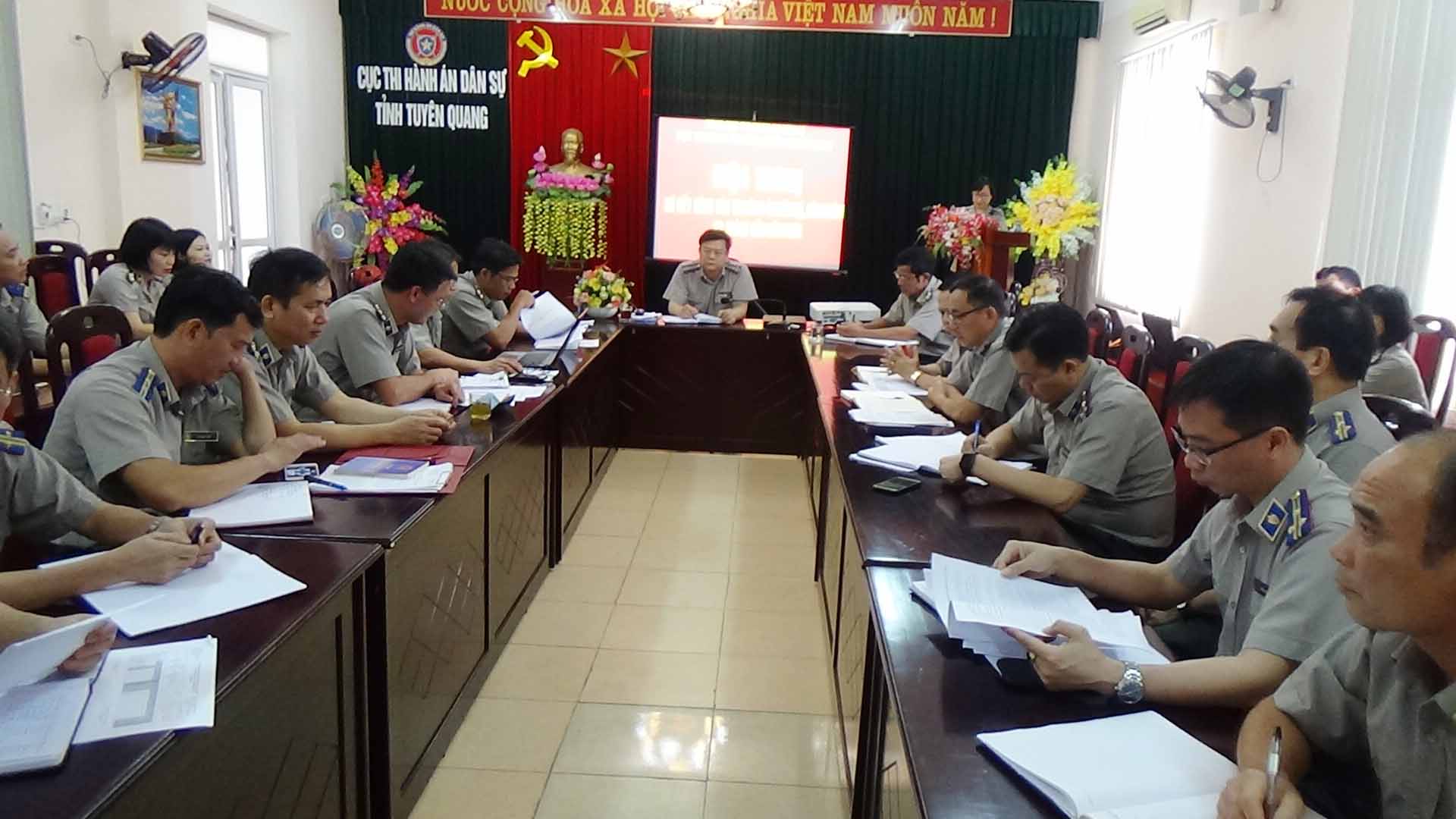 Hội nghị sơ kết công tác THADS, HC 6 tháng đầu năm 2021 và công bố các quyết định điều động, luân chuyển, bổ nhiệm cán bộ lãnh đạo, quản lý