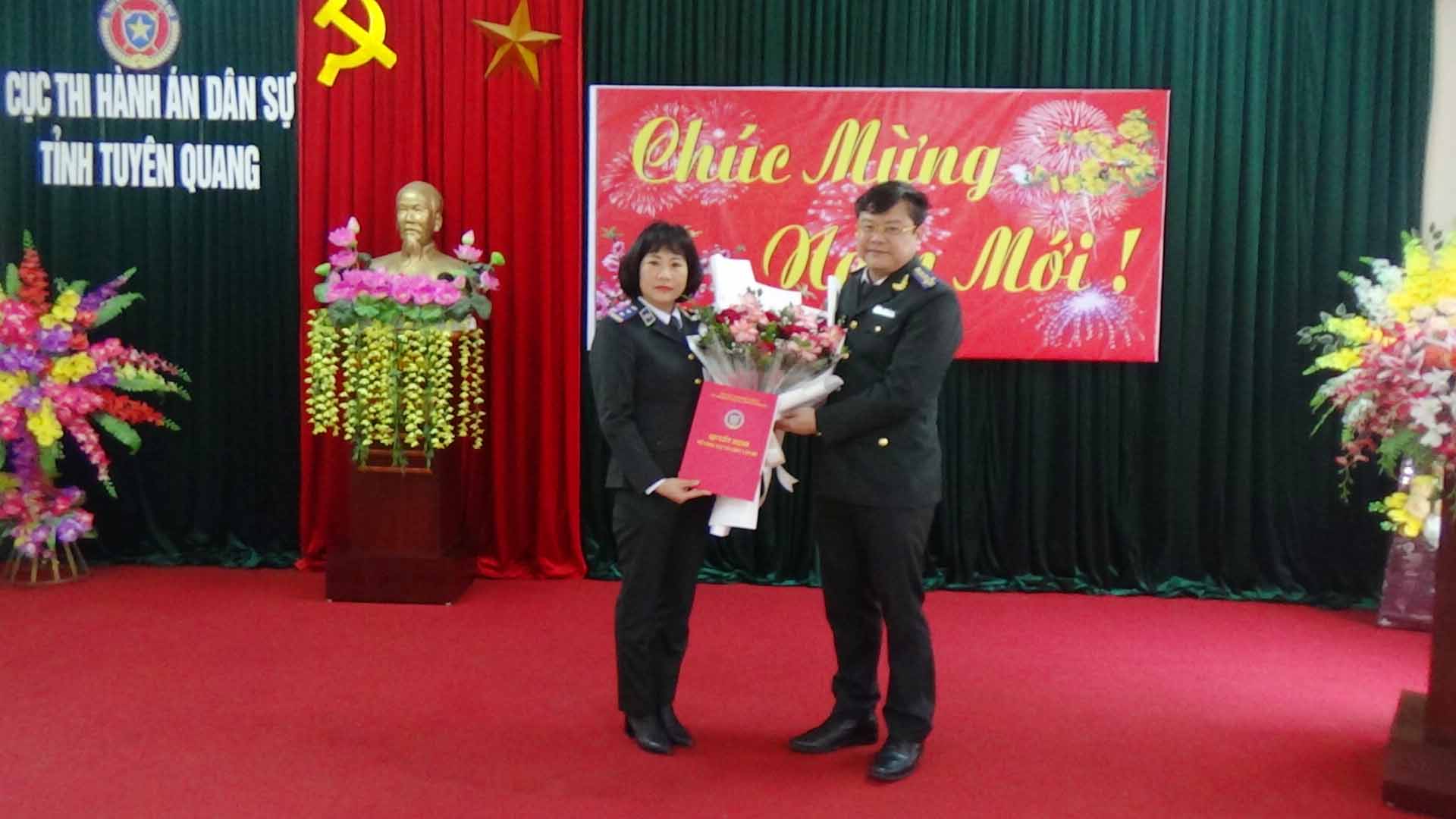 Cục Thi hành án dân sự tổ chức công bố và trao quyết định bổ nhiệm chức vụ Chánh Văn phòng Cục