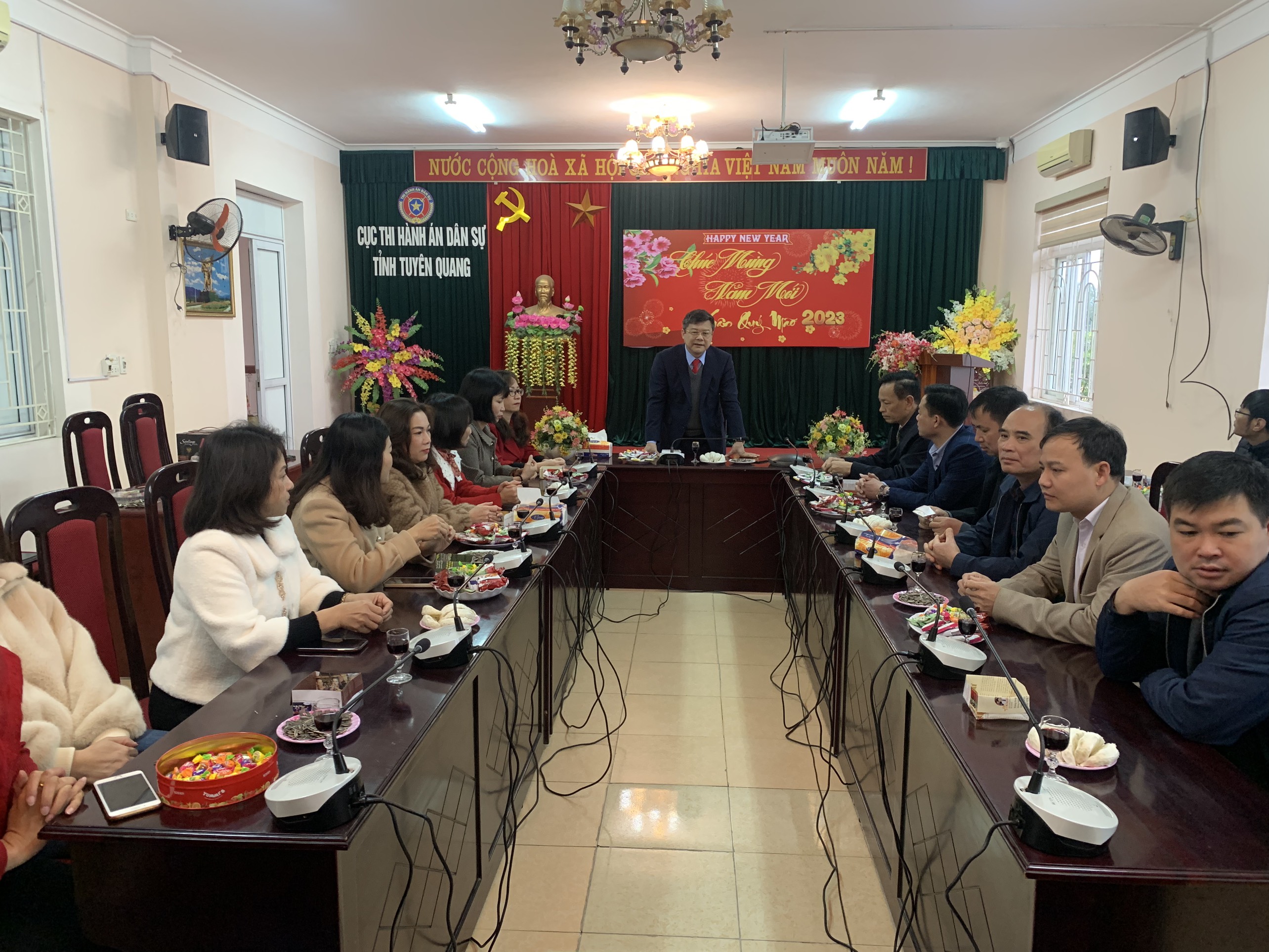 Cục Thi hành án dân sự tỉnh tổ chức gặp mặt đầu xuân năm mới Quý Mão 2023