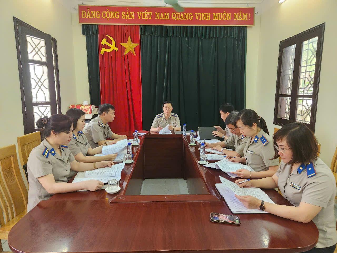 Kiểm tra chuyên đề đối với Chi cục Thi hành án dân sự huyện Na Hang