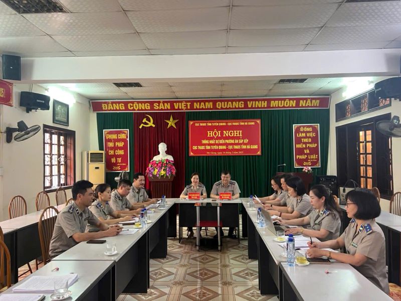 Cục THADS tỉnh Tuyên Quang và Cục THADS tỉnh Hà Giang họp chuẩn bị phương án sắp xếp, hợp nhất