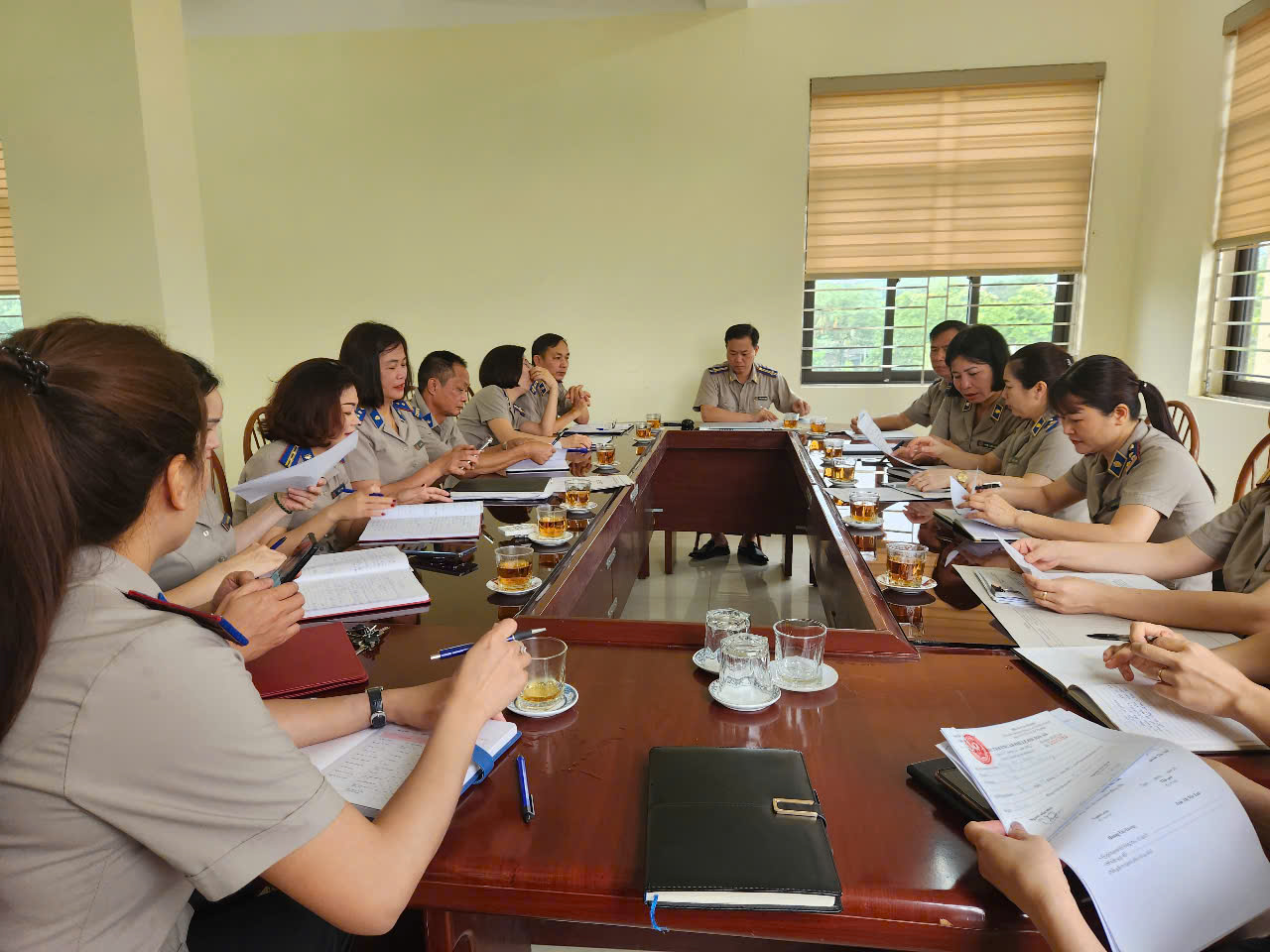 Kiểm tra chuyên đề và kiểm công vụ năm 2025 tại Chi cục THADS thành phố Tuyên Quang