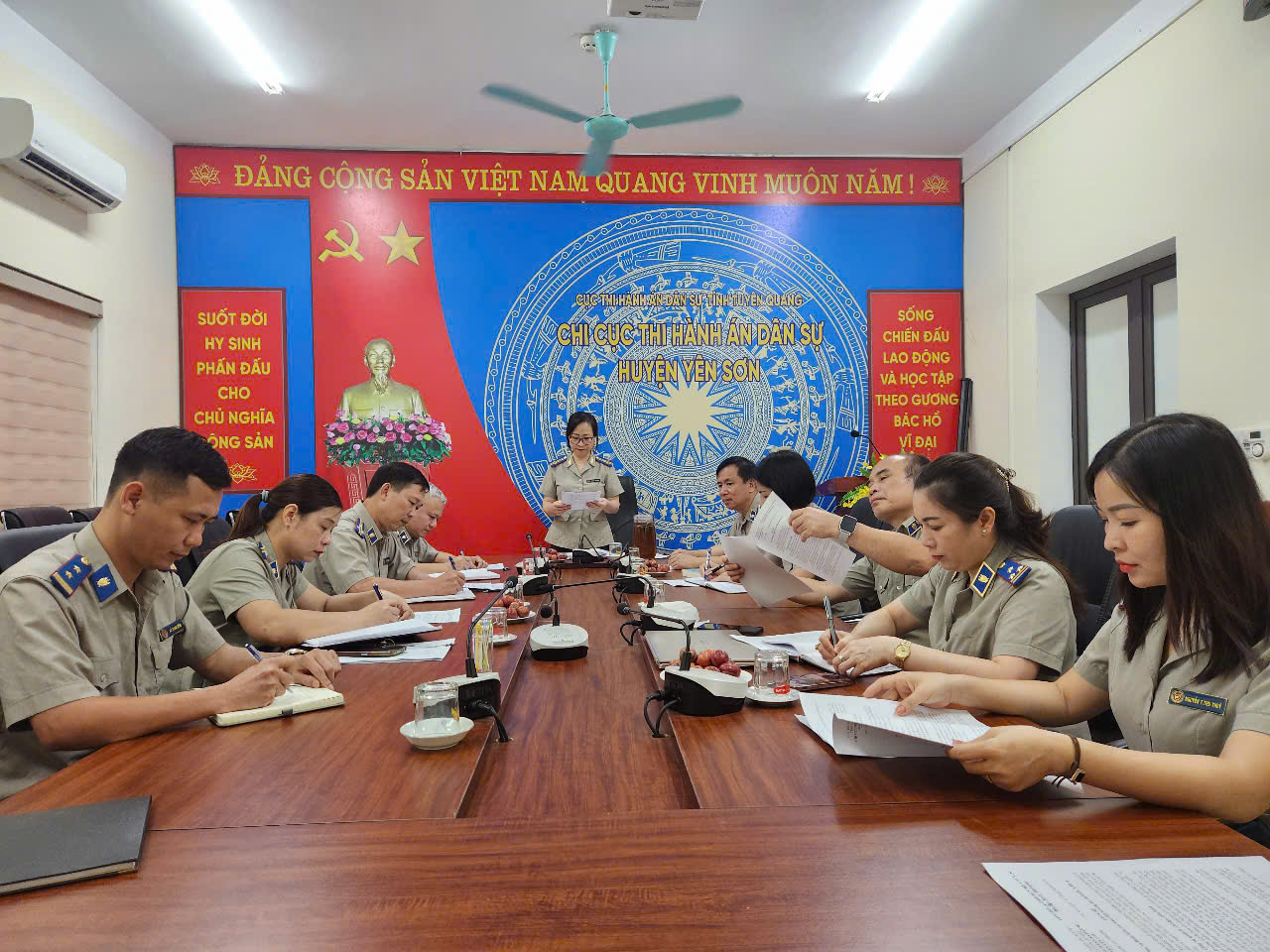 Kiểm tra toàn diện các lĩnh vực hoạt động năm 2025 đối với Chi cục Thi hành án dân sự huyện Yên Sơn