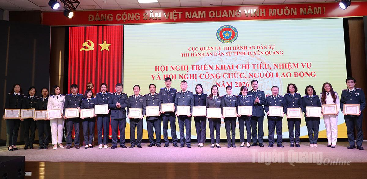 Đảng bộ, cơ quan THADS tỉnh Tuyên Quang tổ chức Hội nghị tổng kết công tác năm 2025, triển khai nhiệm vụ công tác năm 2026 và Hội nghị cán bộ, công chức, người lao động năm 2026
