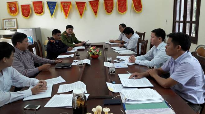 Chi cục THADS Hàm Yên tổ chức Hội nghị sơ kết Quy chế phối hợp liên ngành  trong công tác thi hành án dân sự