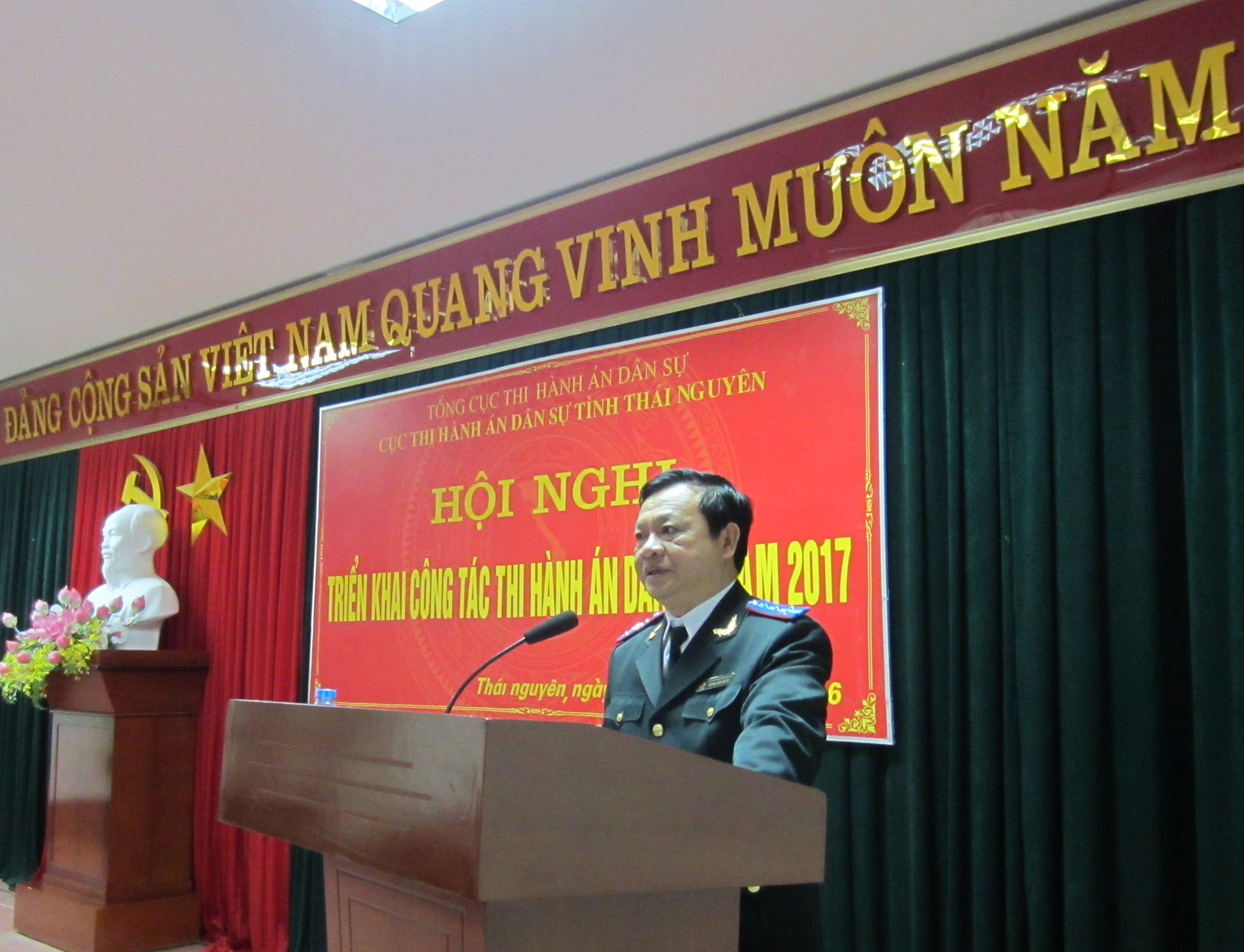 Cục Thi hành án dân sự tỉnh Thái Nguyên tổ chức Hội nghị triển khai công tác THADS năm 2017