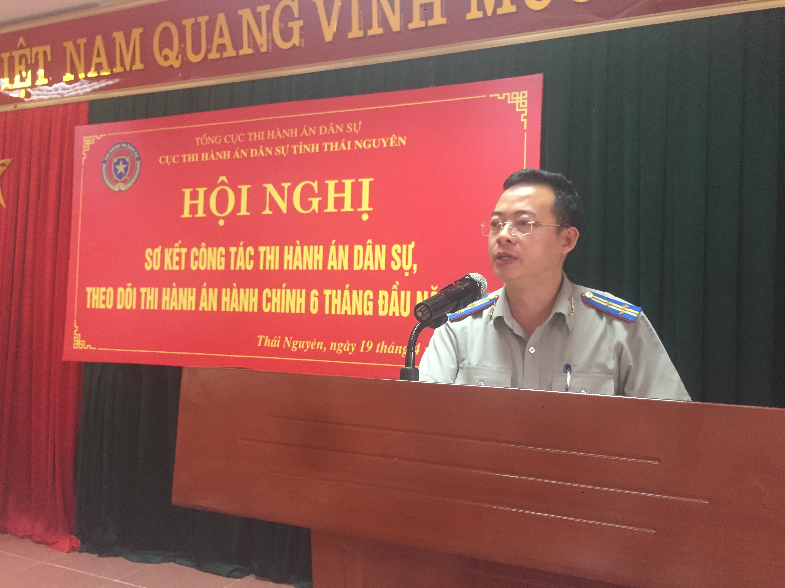 Cục THADS tỉnh tổ chức Hội nghị sơ kết công tác thi hành án dân sự, theo dõi thi hành án hành chính 6 tháng đầu năm 2019