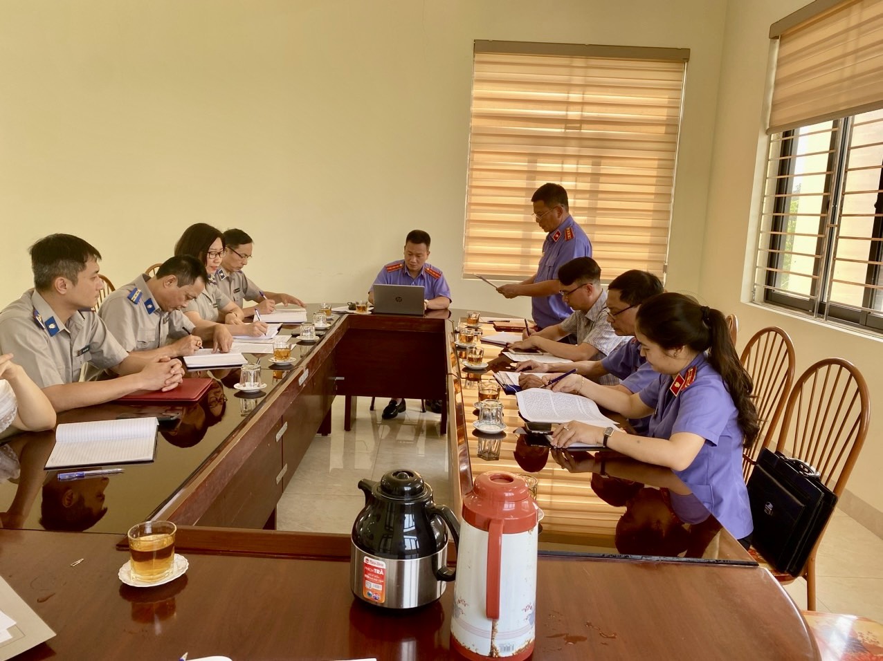 Viện kiểm sát nhân dân thành phố Tuyên Quang kiểm sát trực tiếp hoạt động thi hành án dân sự tại Chi cục THADS thành phố