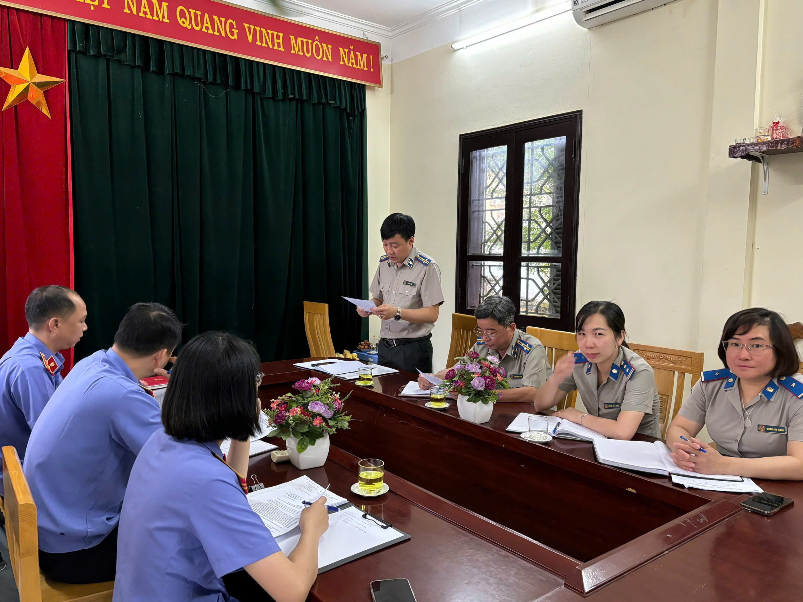 Viện kiểm sát nhân dân huyện Na Hang kiểm sát trực tiếp tại Chi cục THADS huyện Na Hang