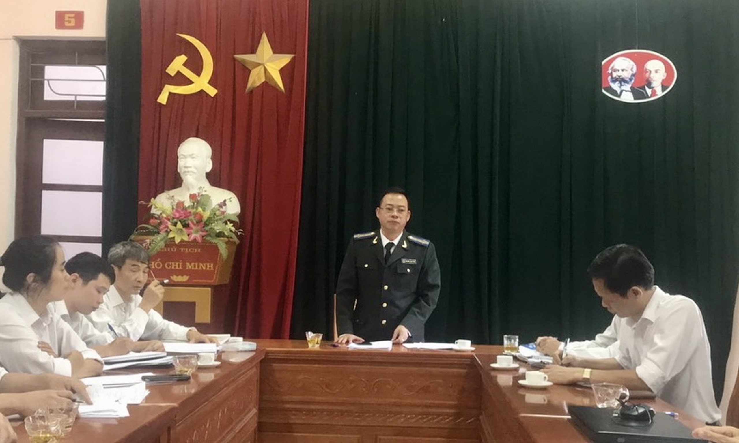 Cục THADS tỉnh kiểm tra việc thực hiện các quy định của pháp luật về phòng, chống tham nhũng tại Chi cục THADS TP Sông Công