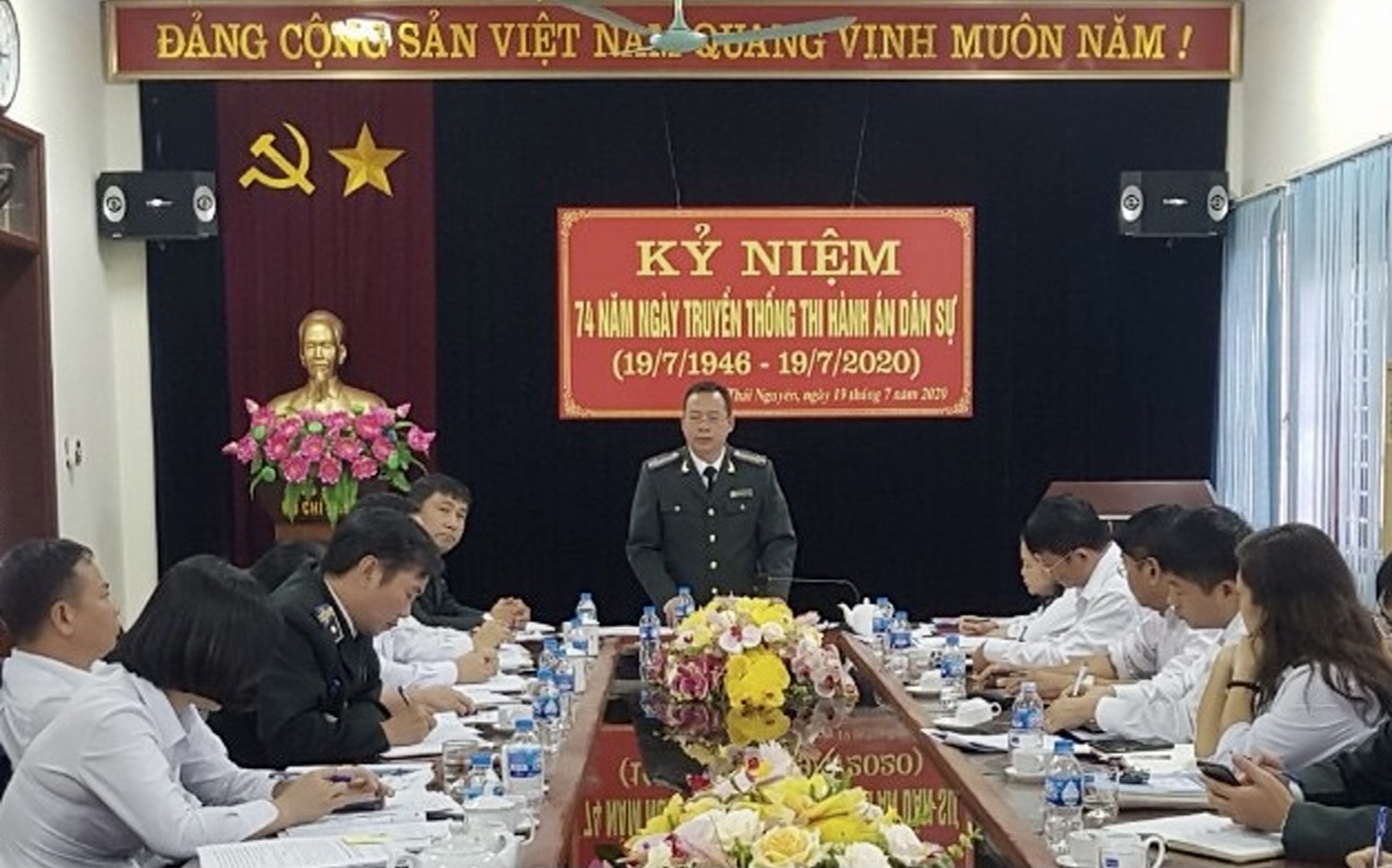 Kiểm tra việc thực hiện các quy định của pháp luật về phòng, chống tham nhũng, tiêu cực tại Chi cục THADS TP Thái Nguyên