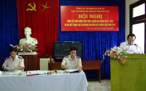 Cục THADS tỉnh Phú Thọ tổ chức Hội nghị điển hình tiên tiến giai đoạn 2010 - 2015 và sơ kết công tác THADS sáu tháng đầu năm 2015